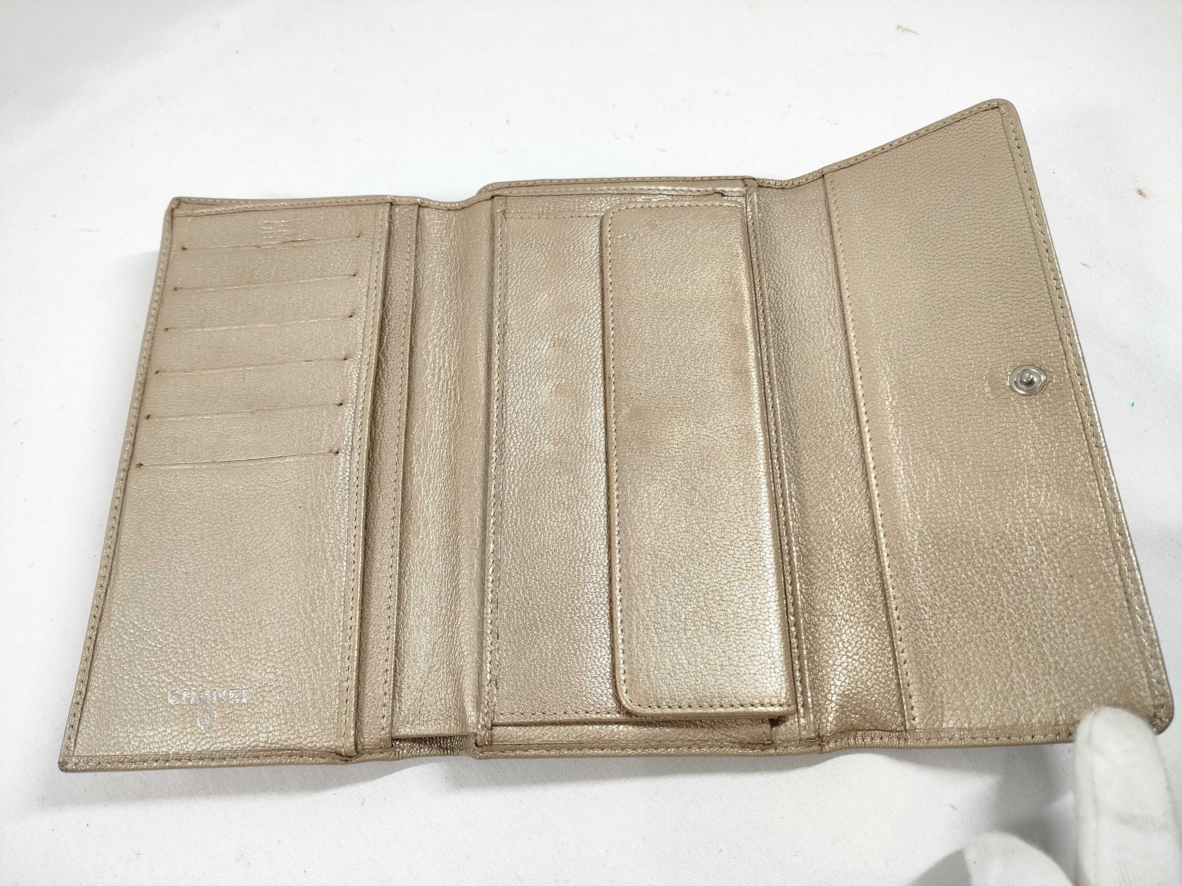 Coco Mark Champagne Gold Wallet — view 7