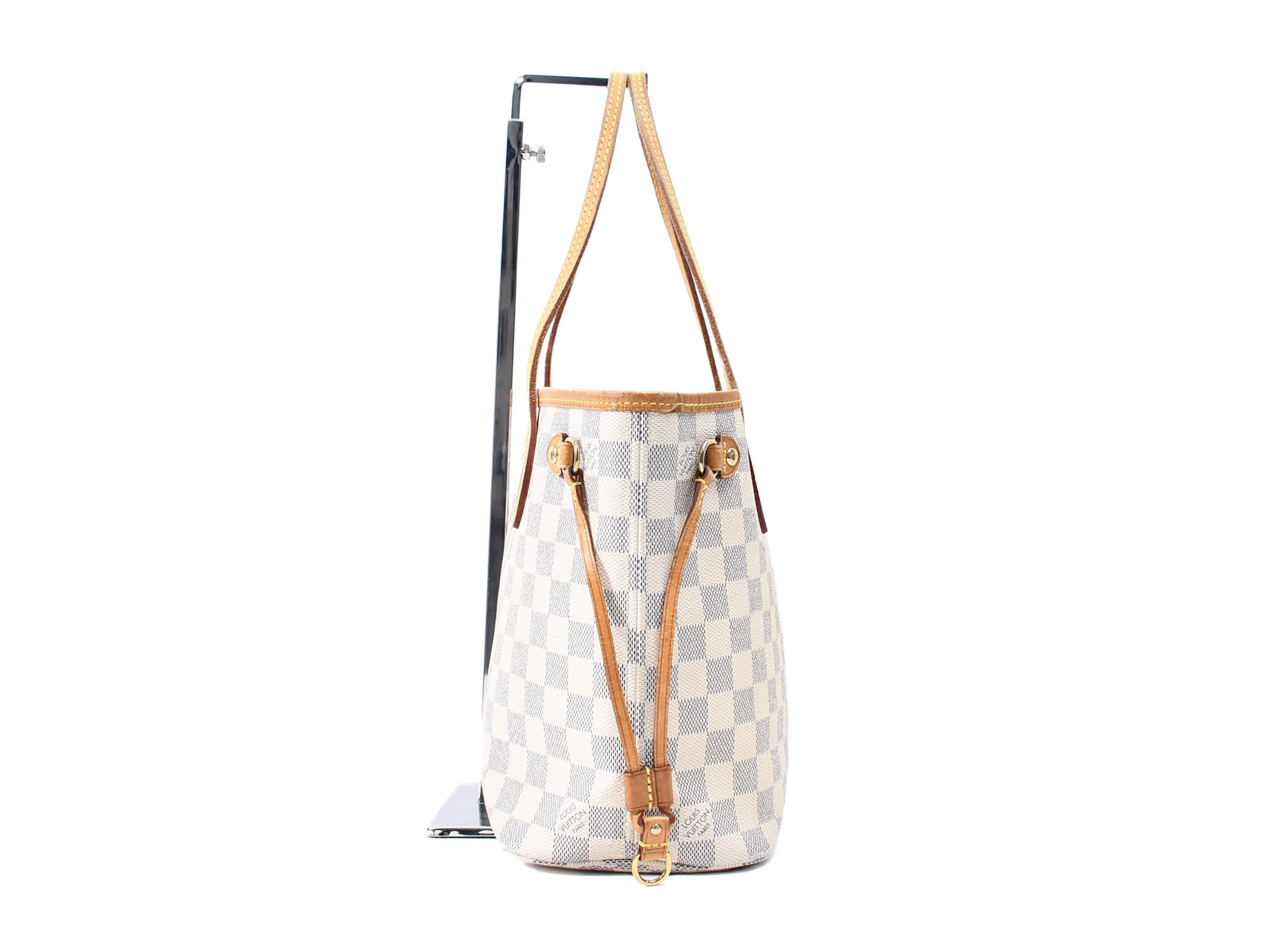 Damier Azur Neverfull PM N40605 AR2125 Tote Bag — view 3