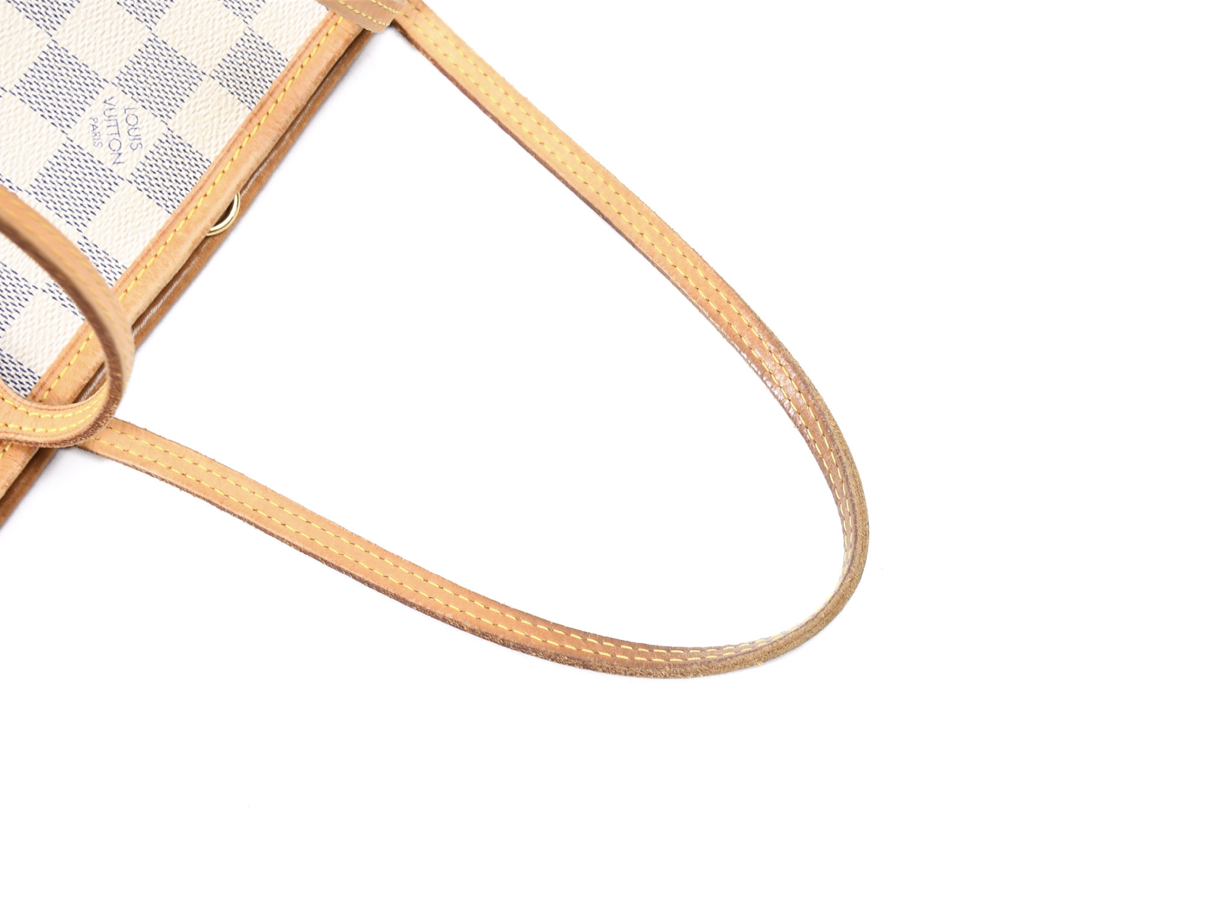 Damier Azur Neverfull PM N40605 AR2125 Tote Bag — view 9