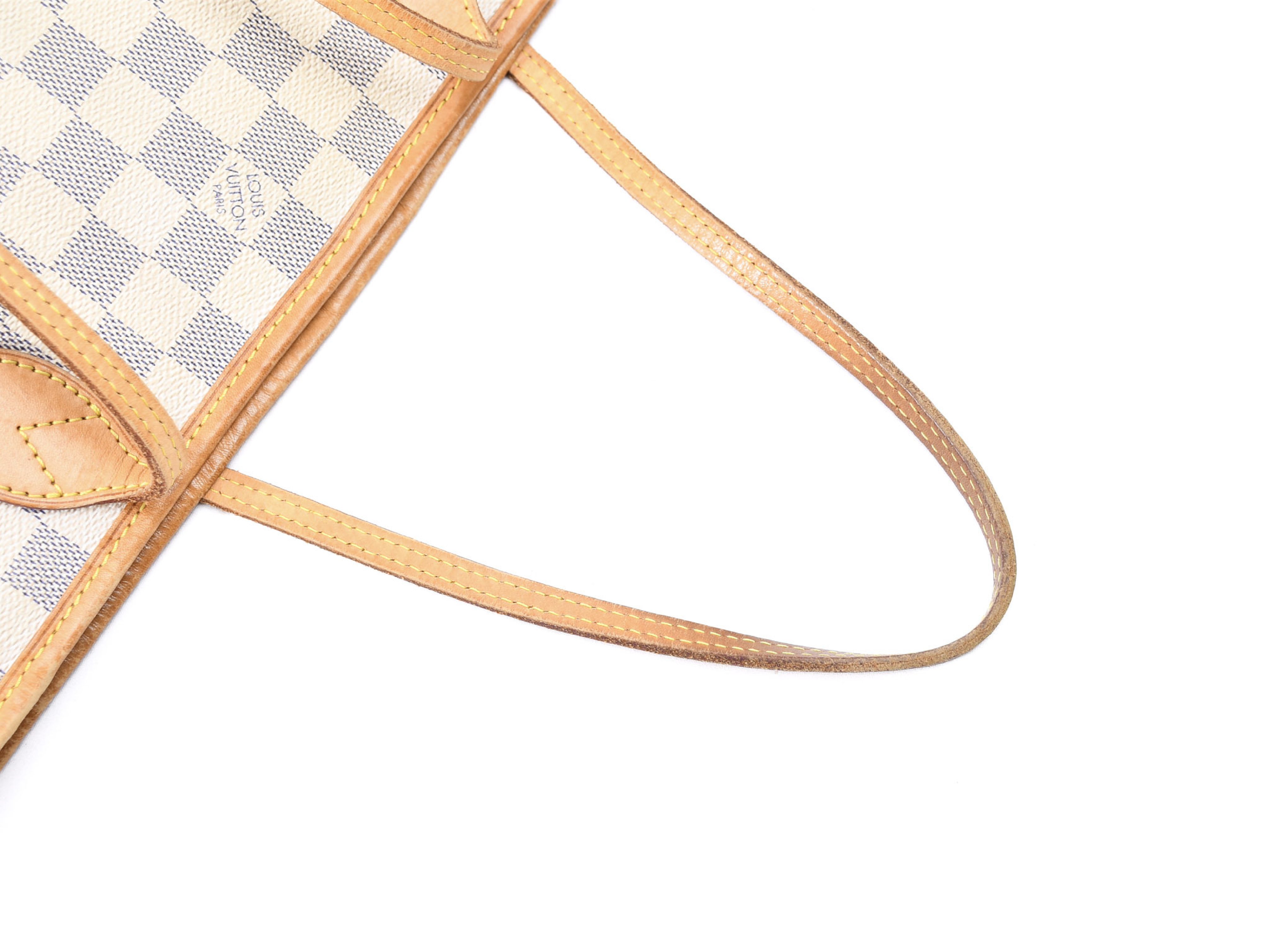Damier Azur Neverfull PM N40605 AR2125 Tote Bag — view 10