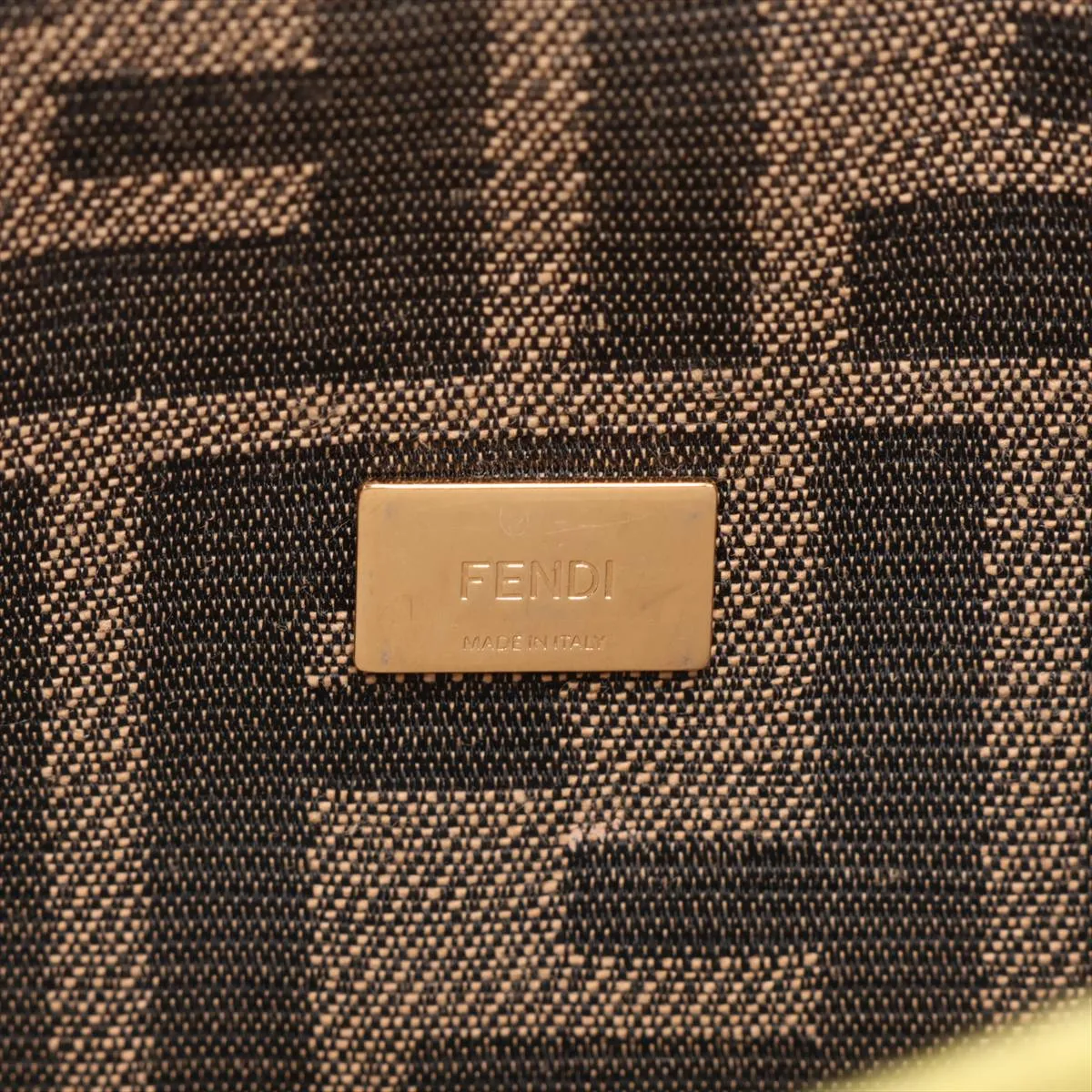 Zucca Mini Bucket 8BS017 Canvas 2-Way Shoulder Bag Brown x Yellow — view 10