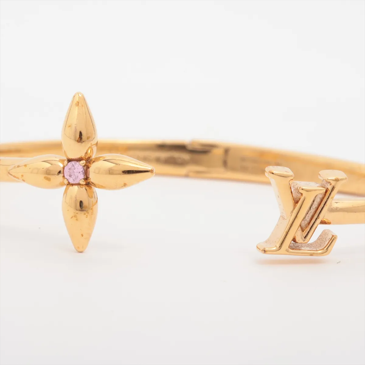 M1441M Bracelet Louisette Signature TE2244 Bangle M GP Gold — view 3