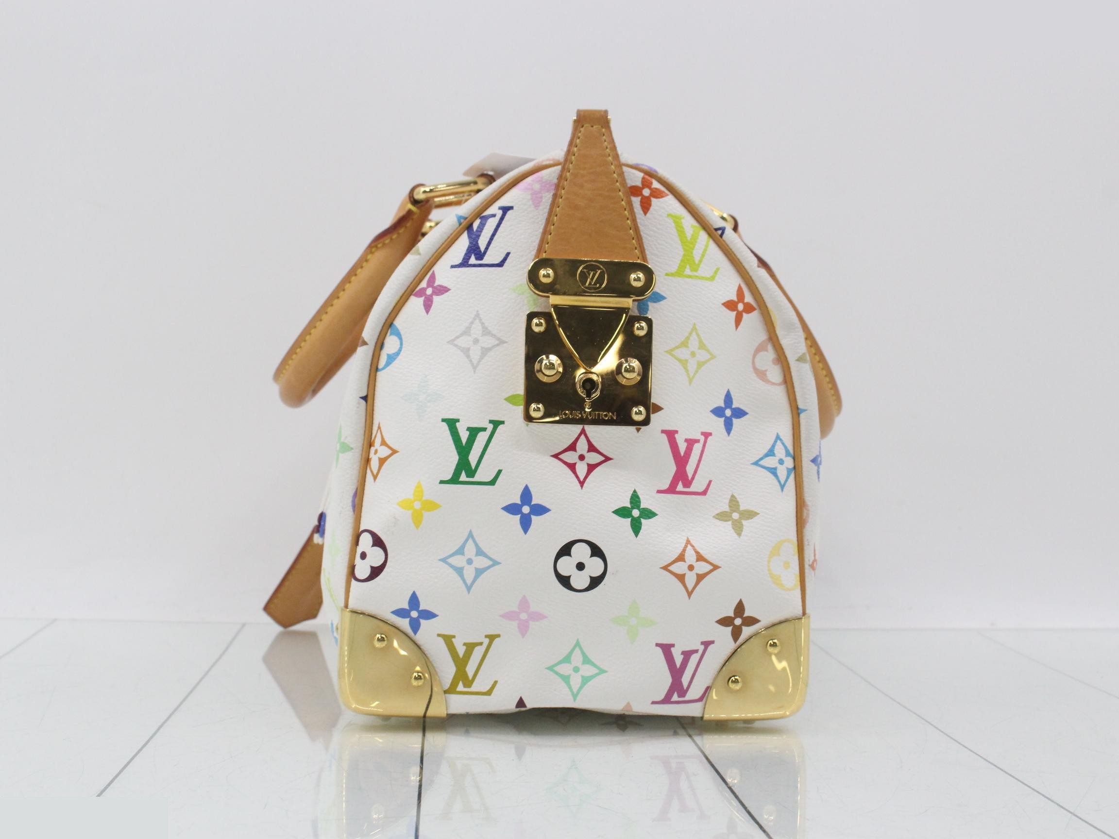 Speedy Blanc Multicolor Monogram Handbag — view 3
