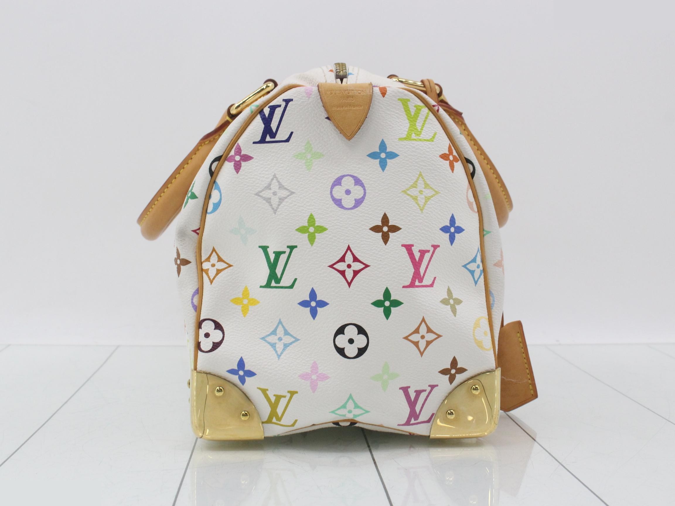 Speedy Blanc Multicolor Monogram Handbag — view 4