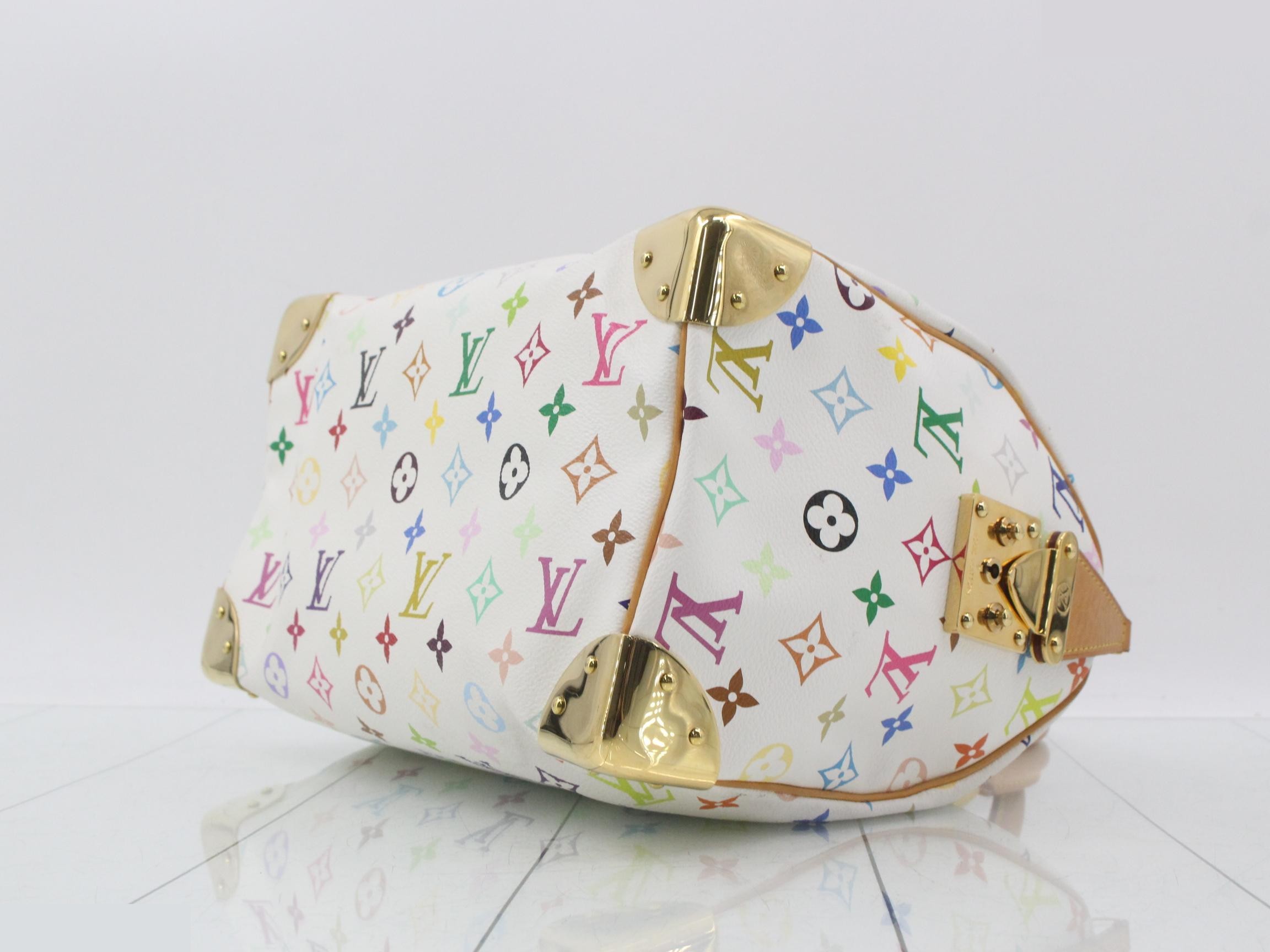 Speedy Blanc Multicolor Monogram Handbag — view 6