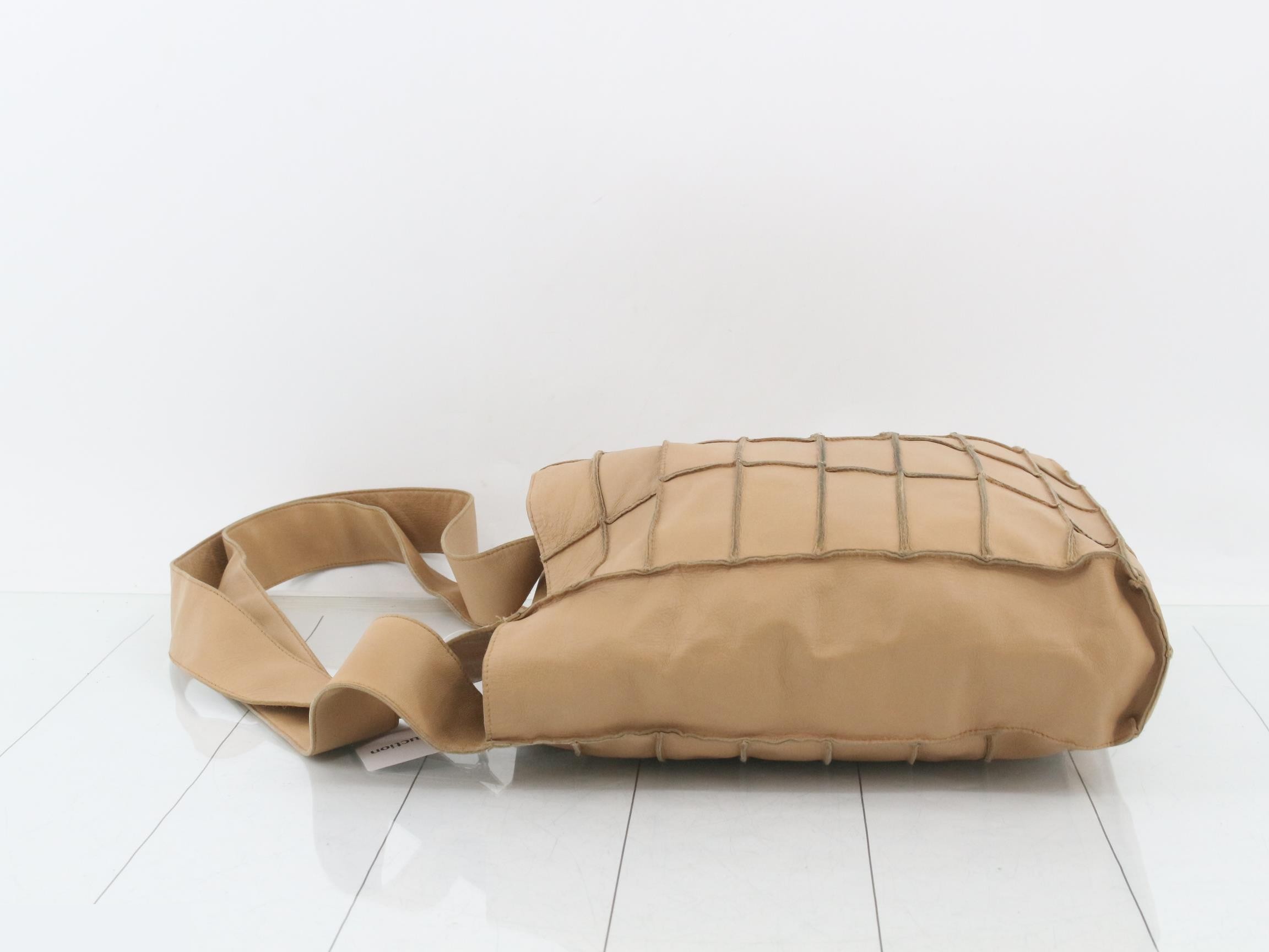 Chocolate Bar (Bag) Tote Bag - Lambskin - Beige — view 4