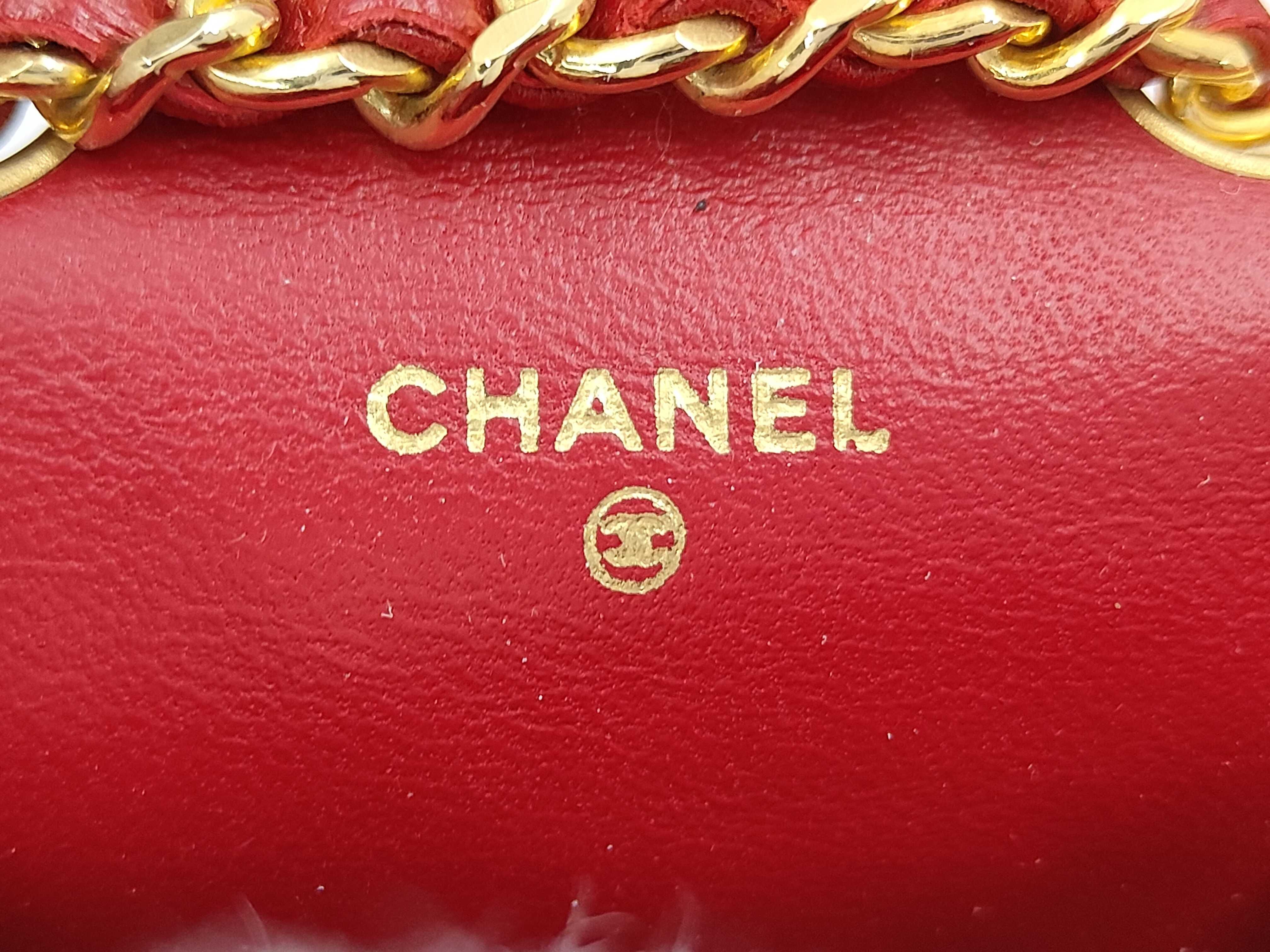 pouch, lambskin, red, Matelassé pouch — view 9