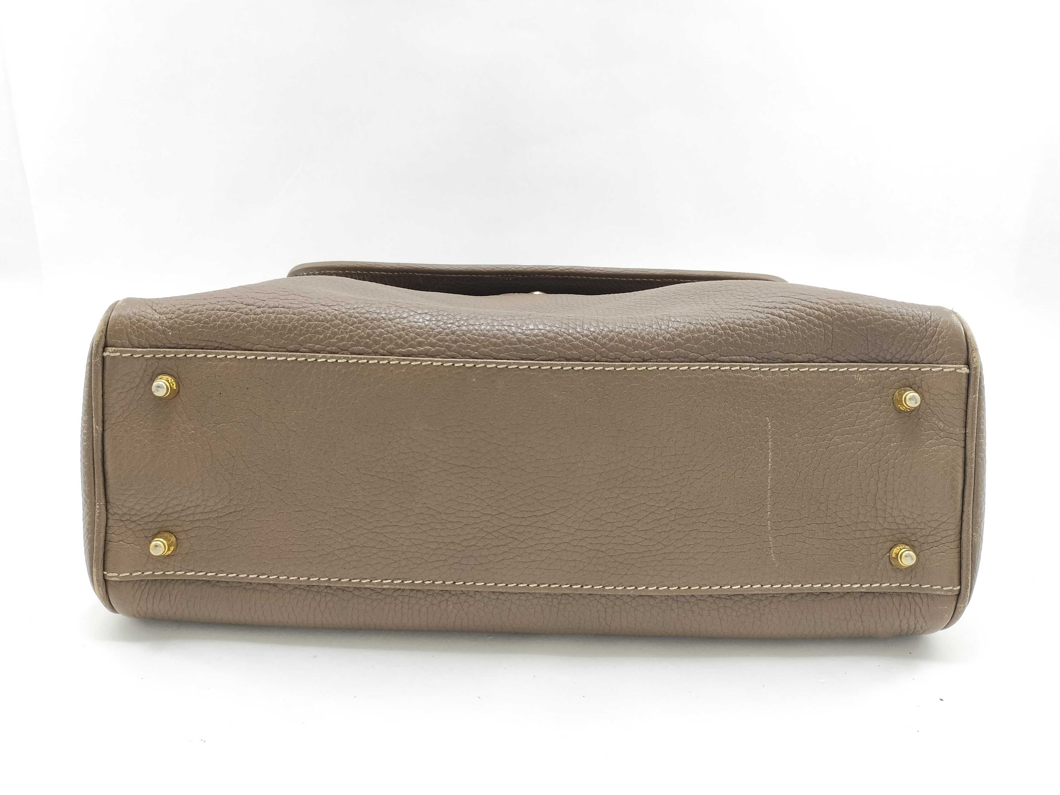 Leather F Logo Handbag — view 6