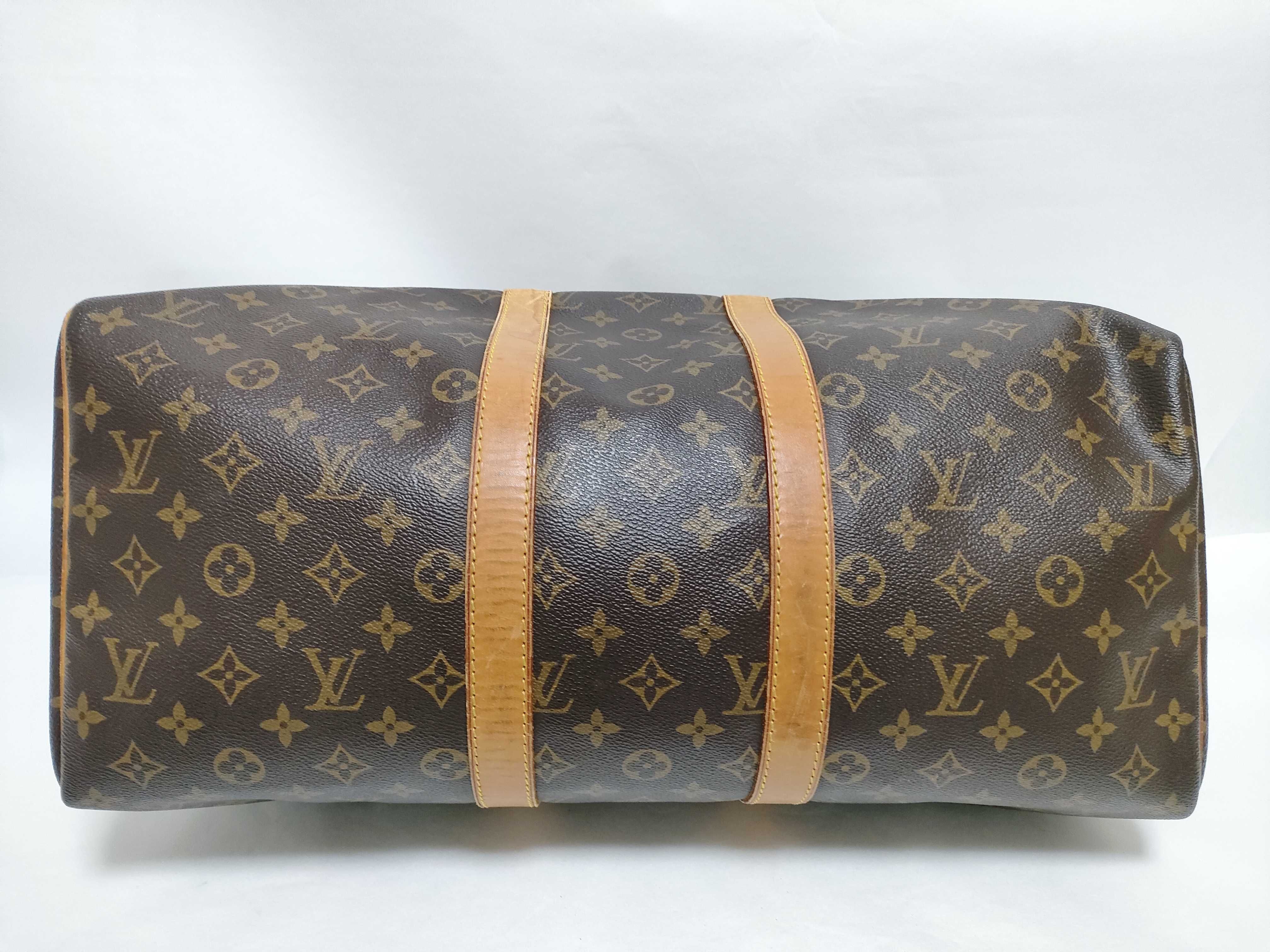 Monogram Louis Vuitton Keepall Boston Bag — view 8