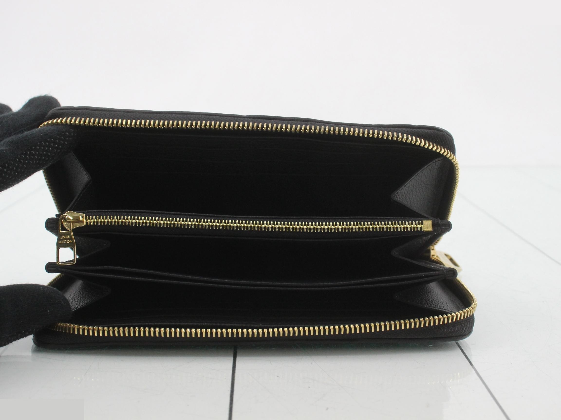 M28791 Louis Vuitton Empreinte Zippy Wallet Noir — view 4