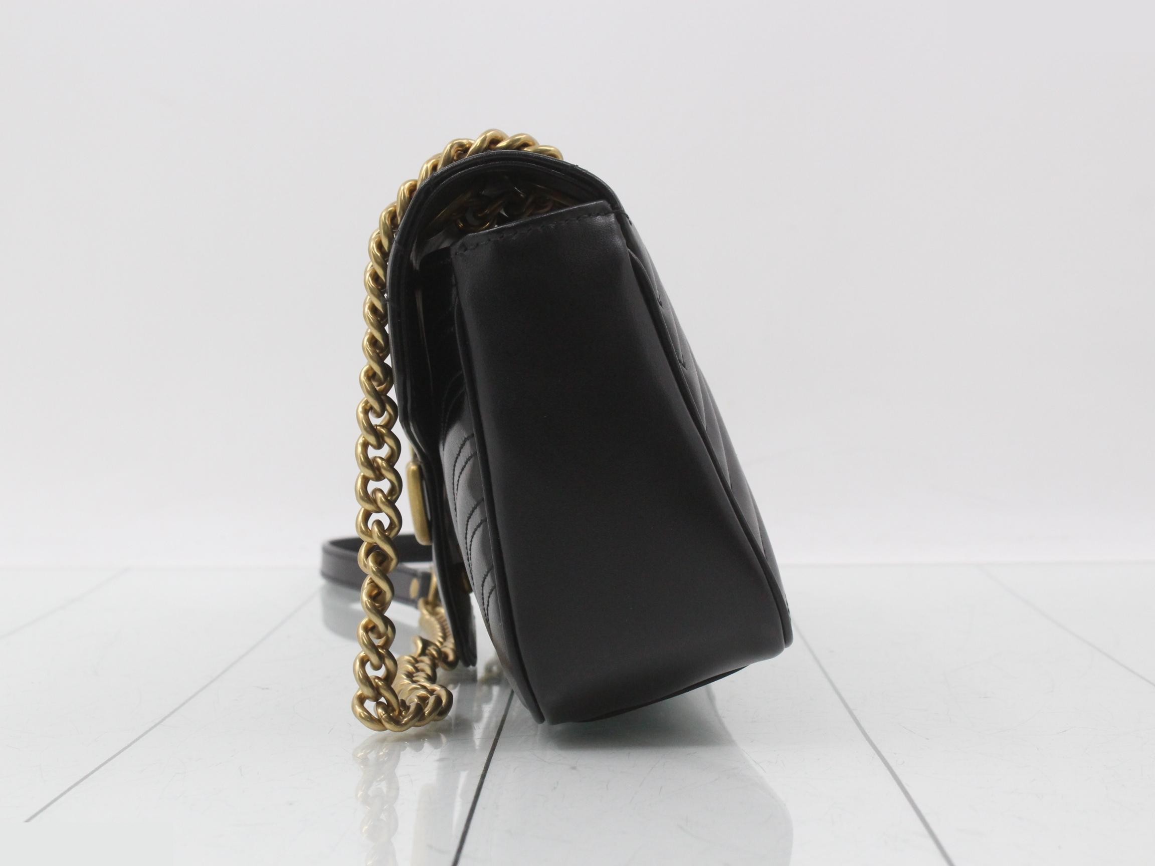 443497 GG Marmont Chain Shoulder Bag — view 3