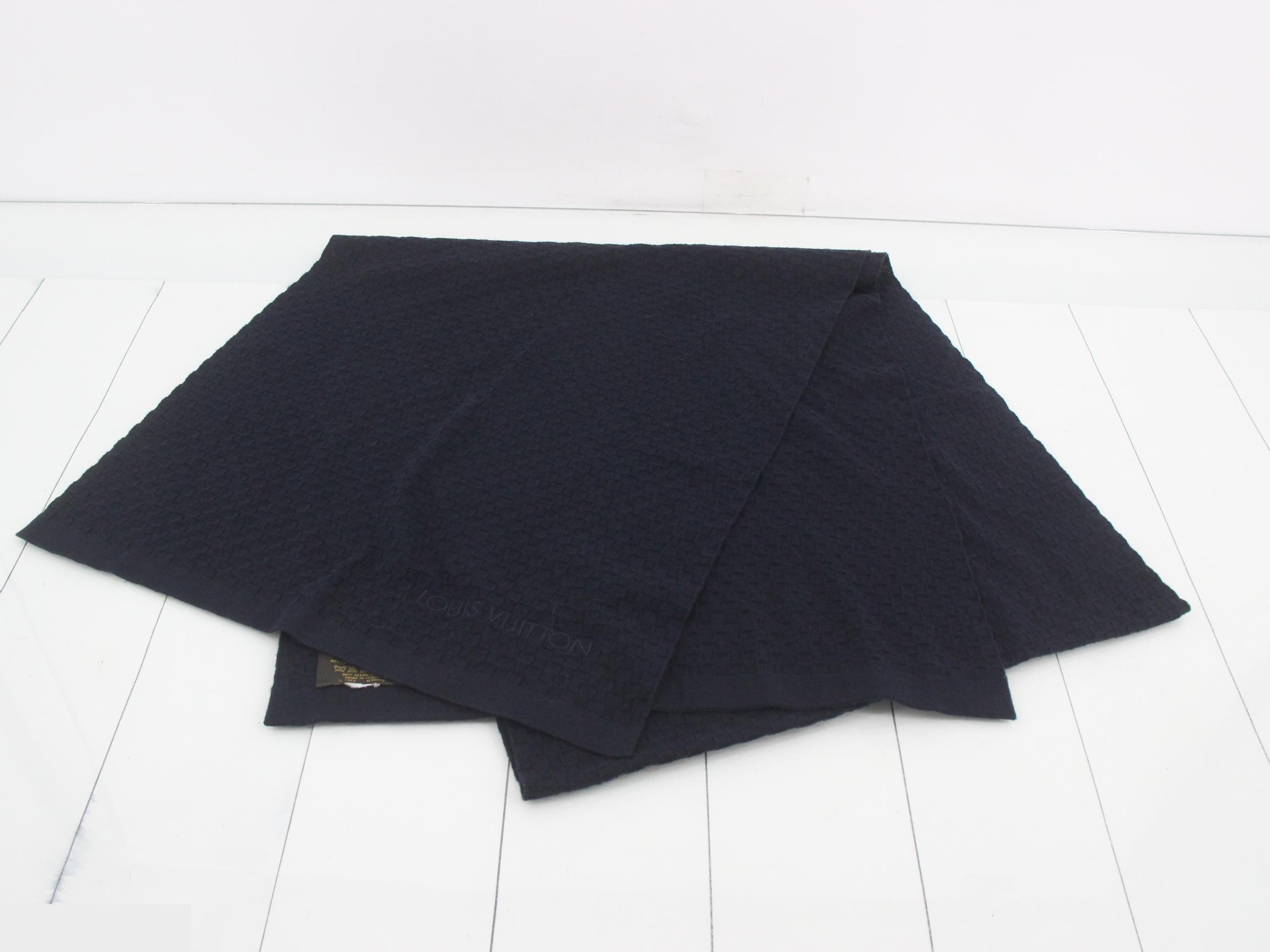 Damier stole with tags — view 2