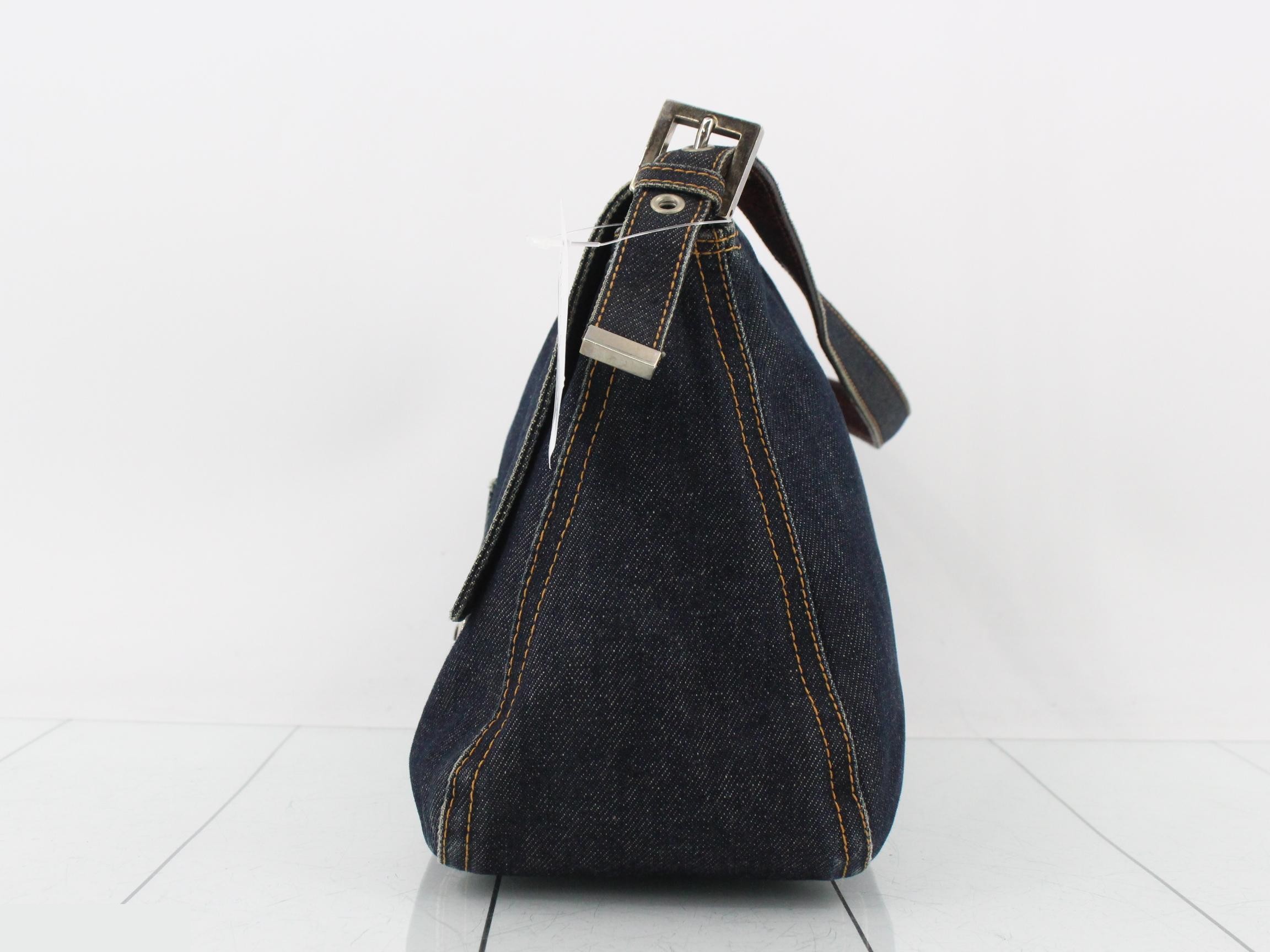 Denim Mamma Baguette Shoulder Bag — view 4