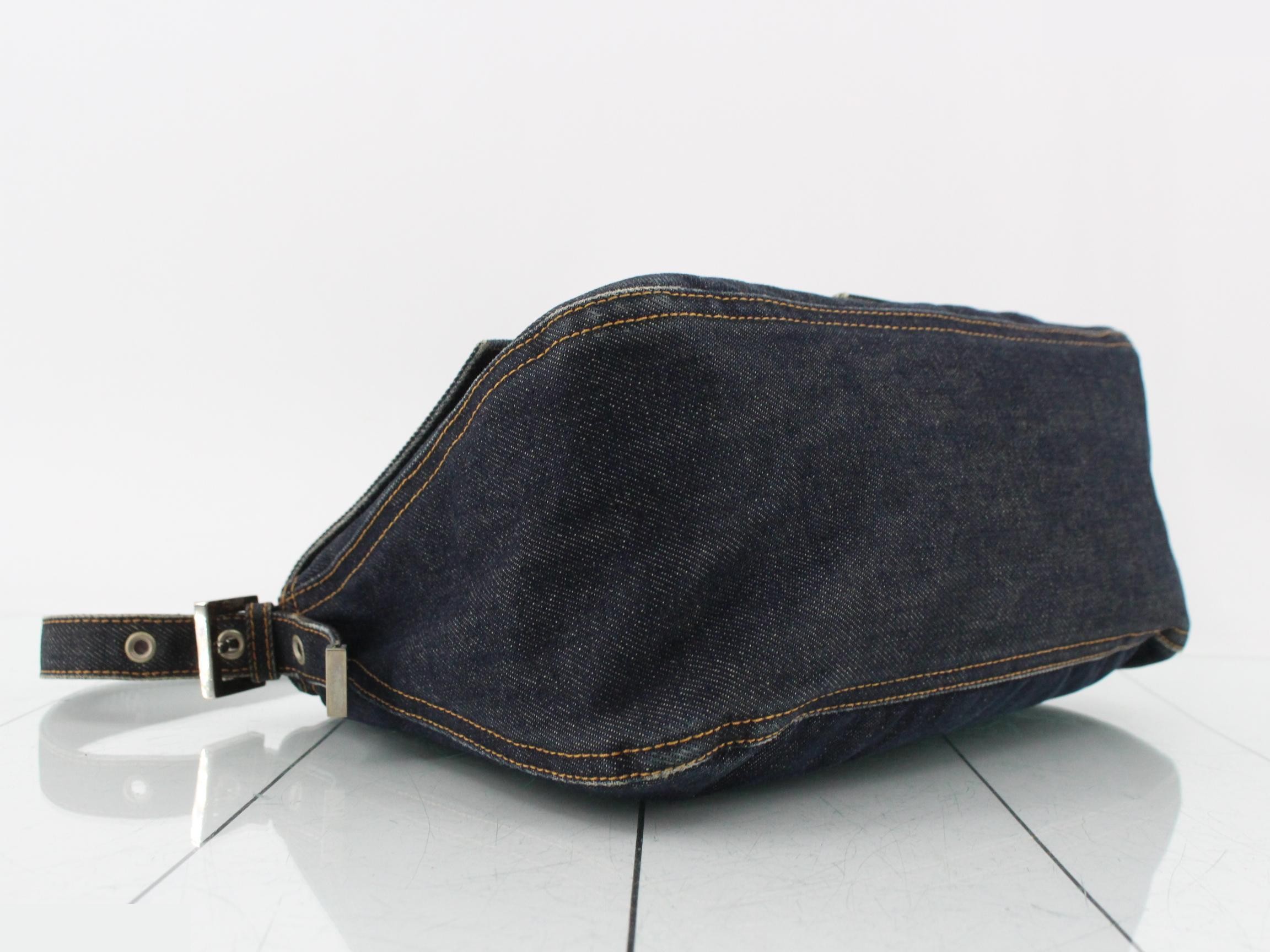 Denim Mamma Baguette Shoulder Bag — view 6
