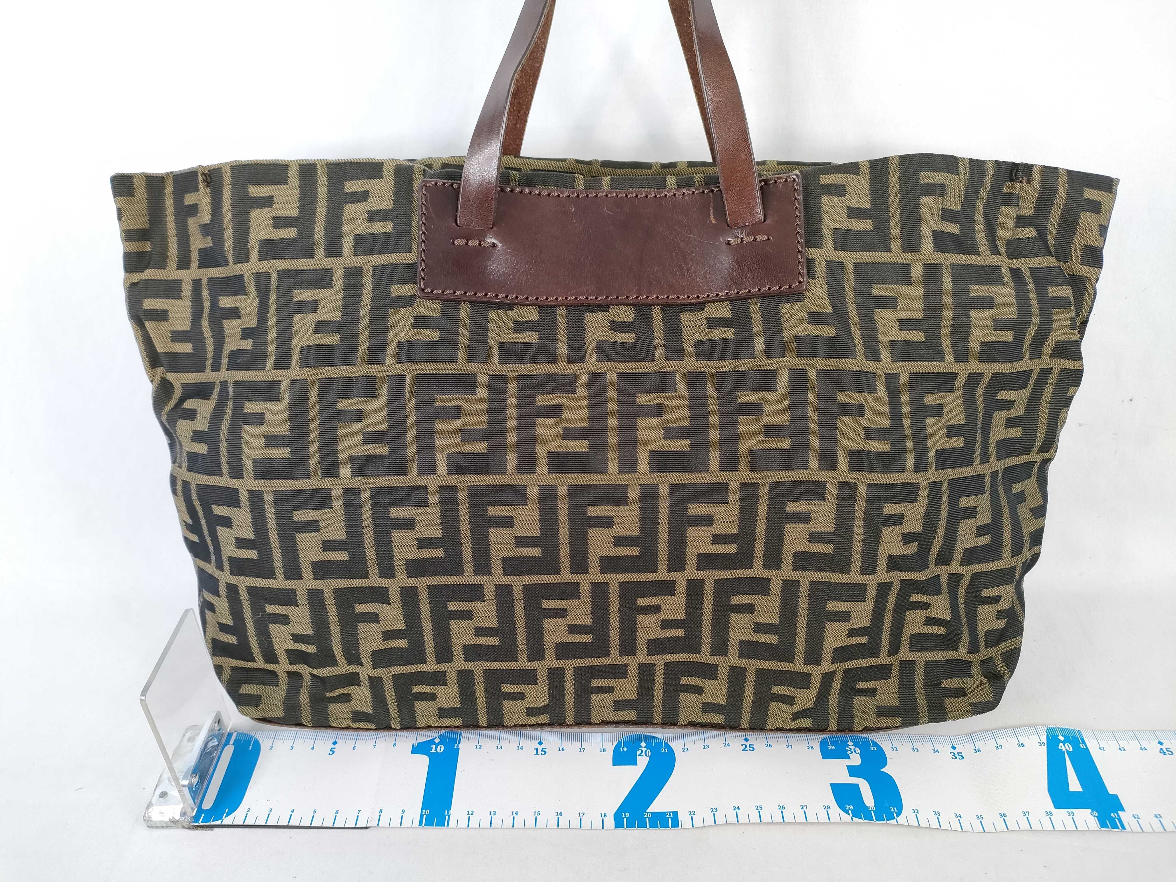 Zucca pattern Fendi handbag Zucca brown handbag — view 2