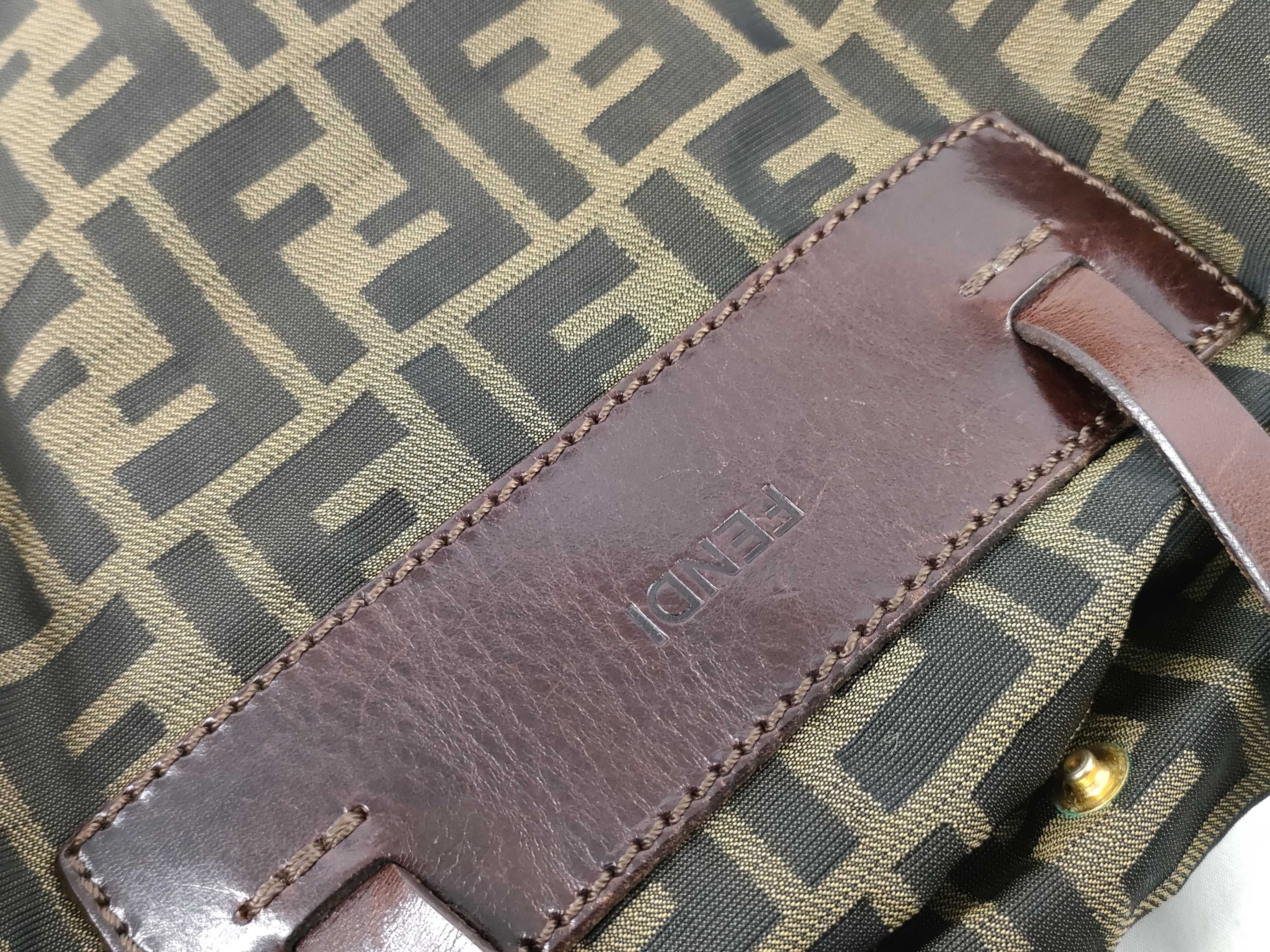 Zucca pattern Fendi handbag Zucca brown handbag — view 13