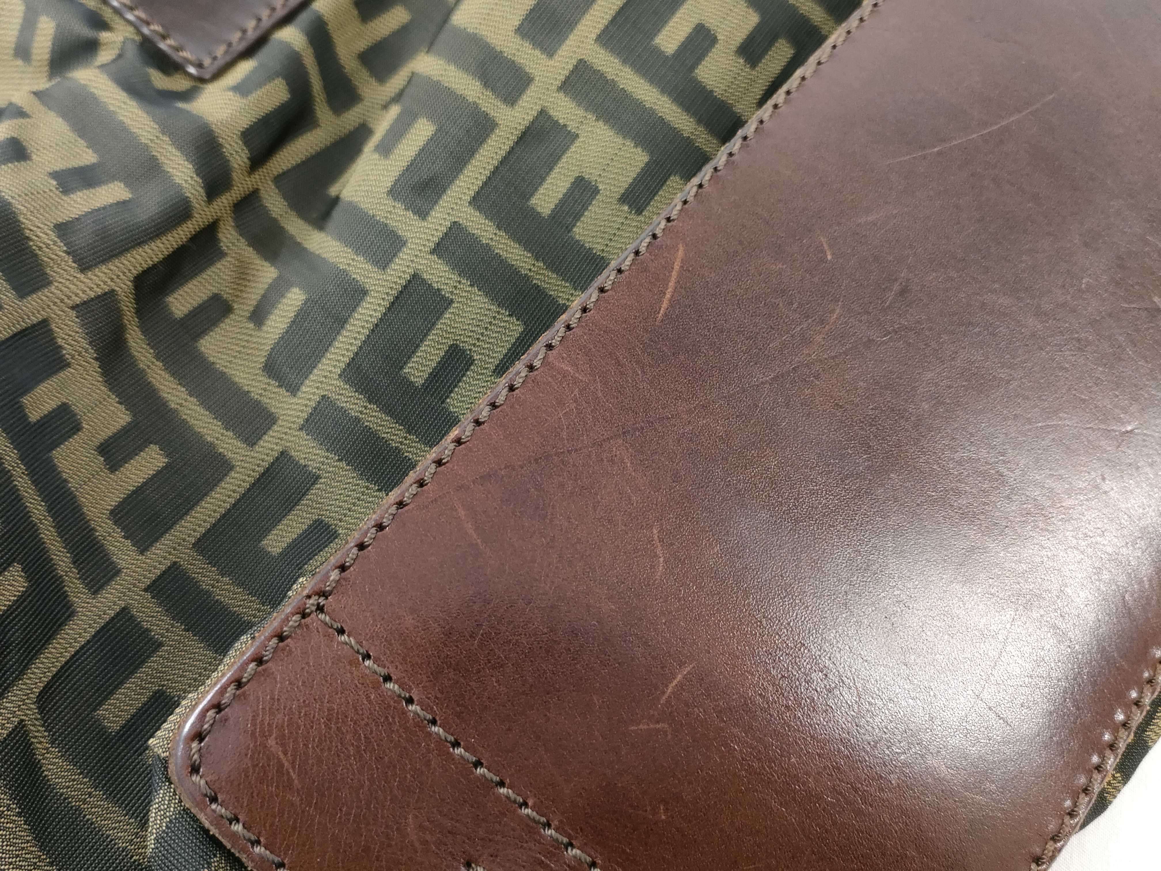 Zucca pattern Fendi handbag Zucca brown handbag — view 14