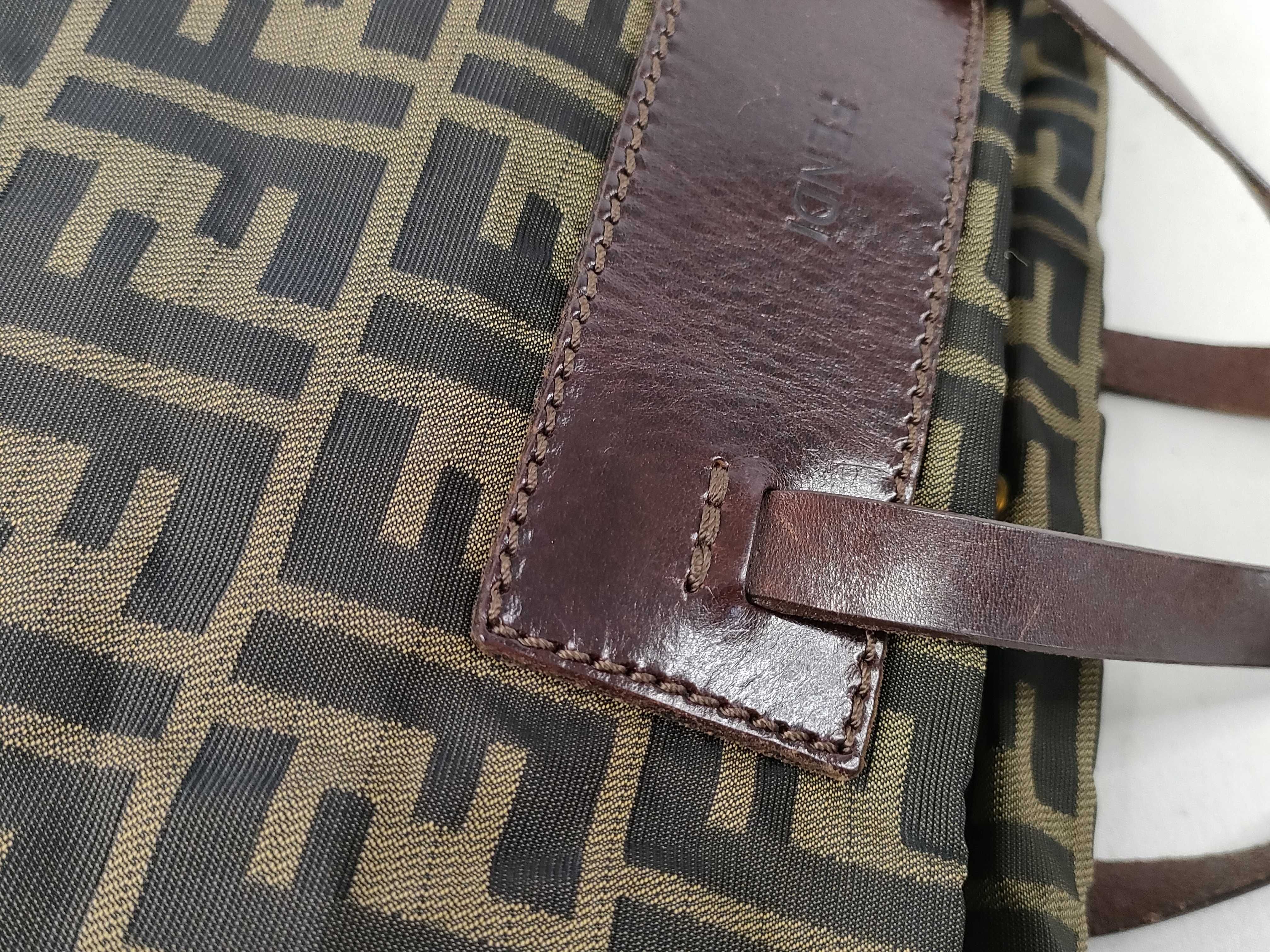Zucca pattern Fendi handbag Zucca brown handbag — view 5