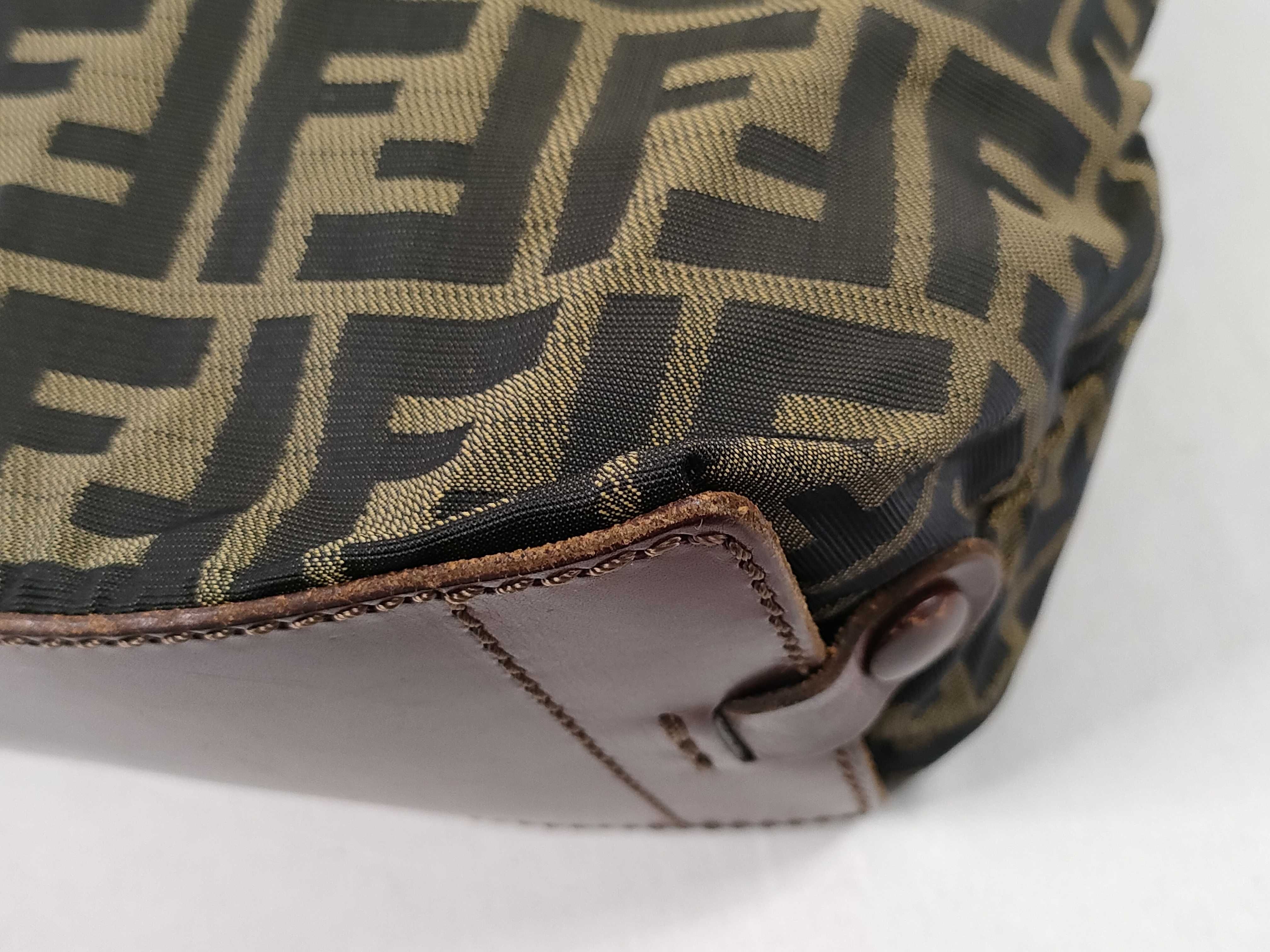 Zucca pattern Fendi handbag Zucca brown handbag — view 6
