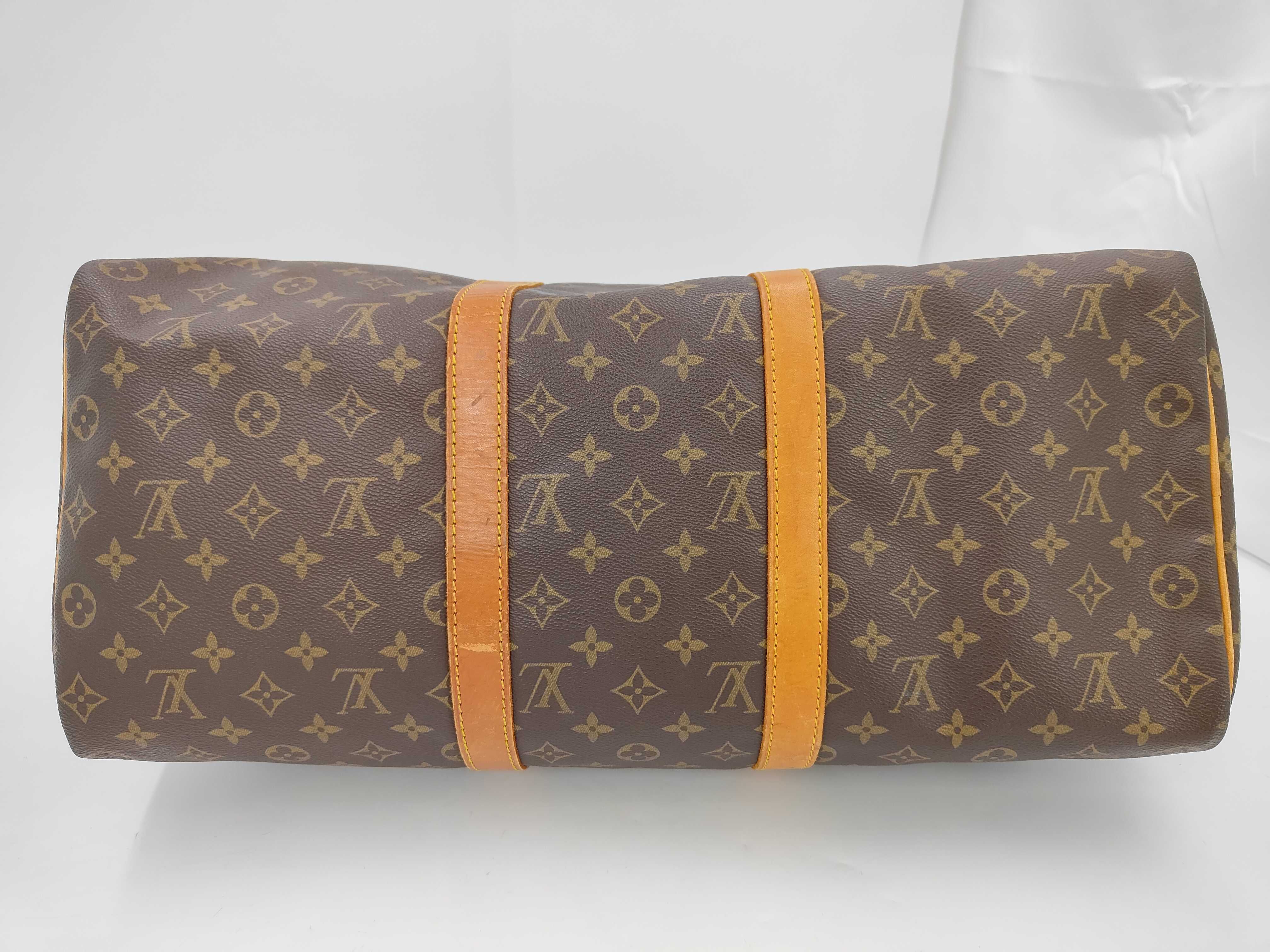 Monogram Louis Vuitton Keepall 50 Boston Bag — view 7