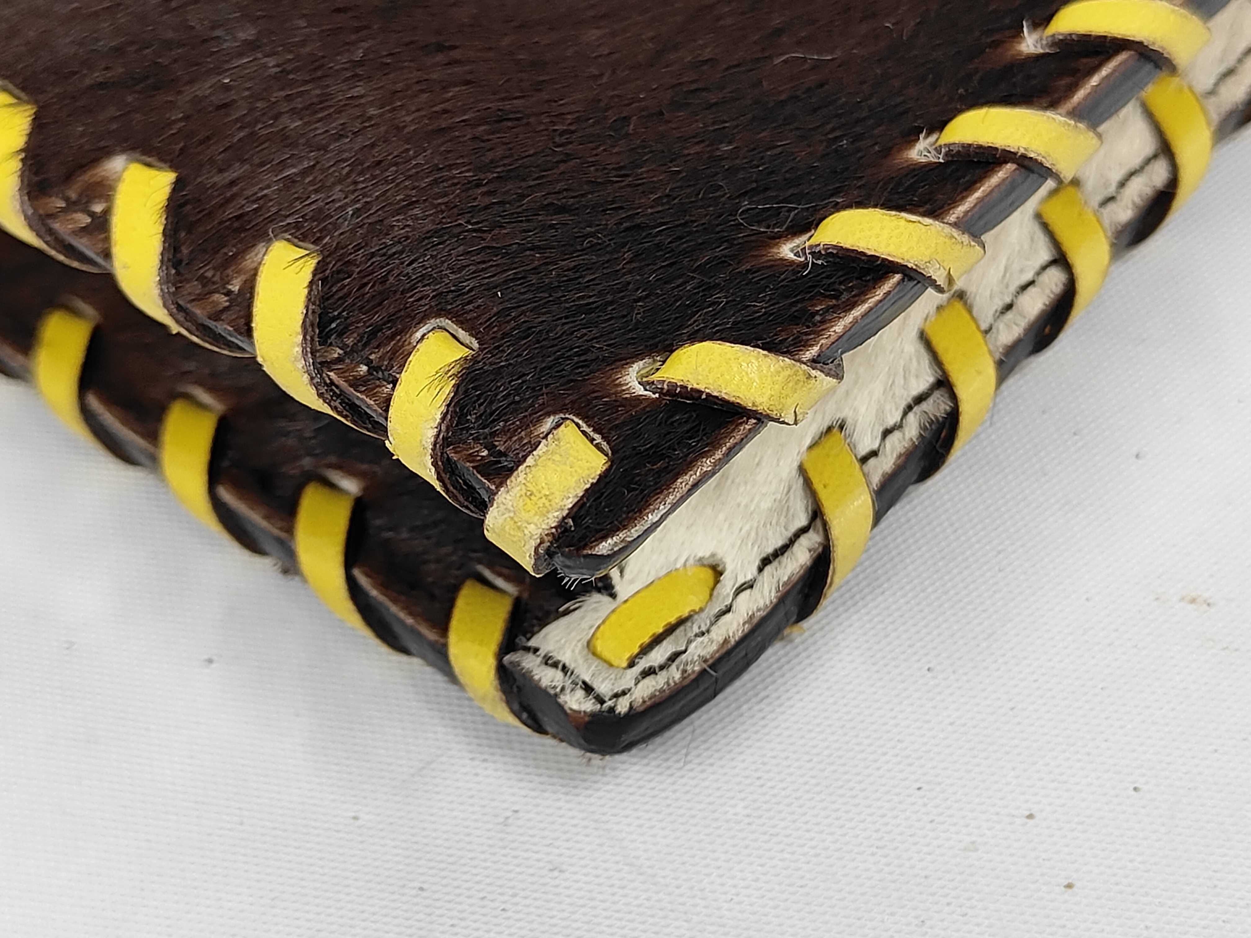 Archive Tote Bag, Calf Hair, White, Black, Yellow, Handbag — view 4