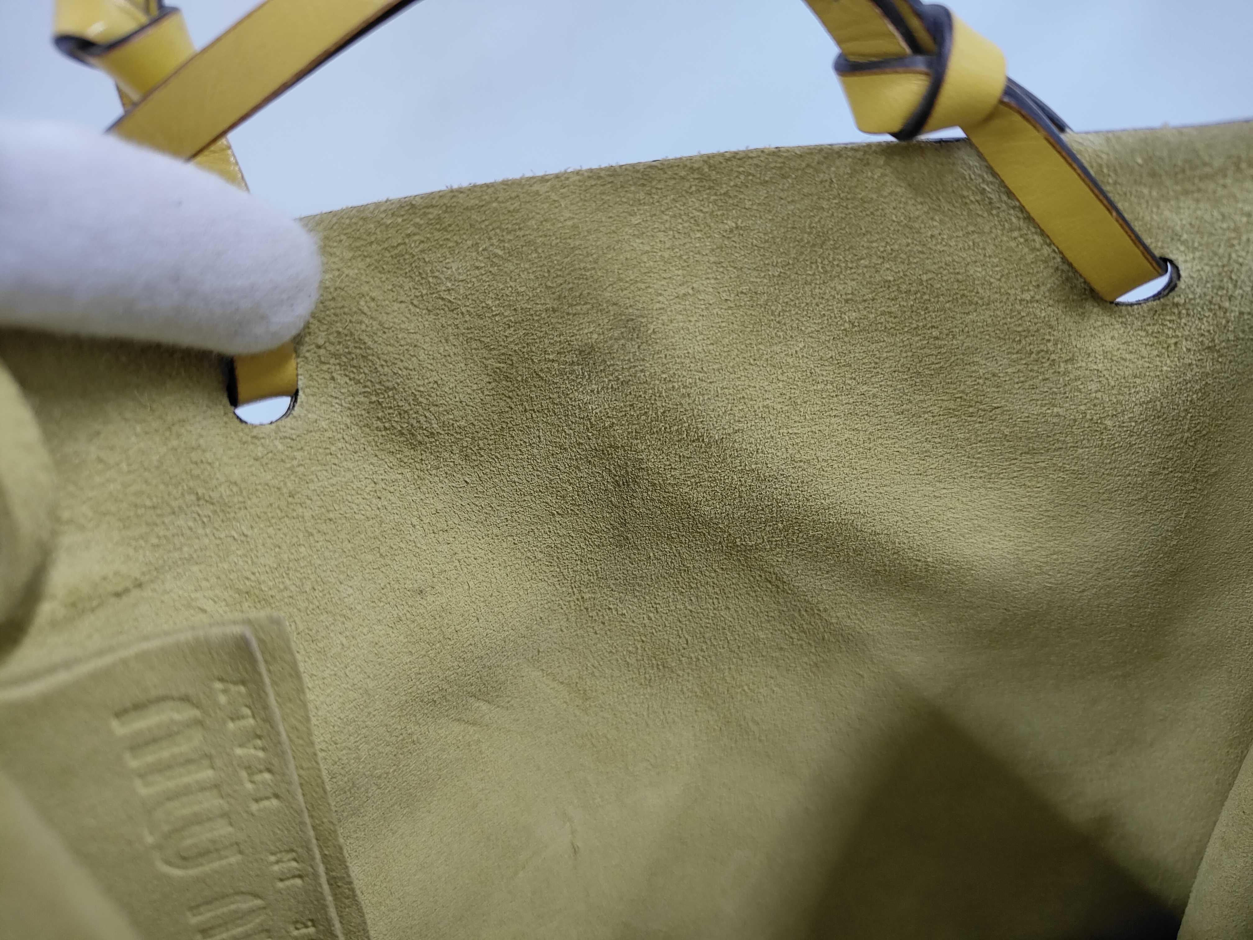 Archive Tote Bag, Calf Hair, White, Black, Yellow, Handbag — view 9