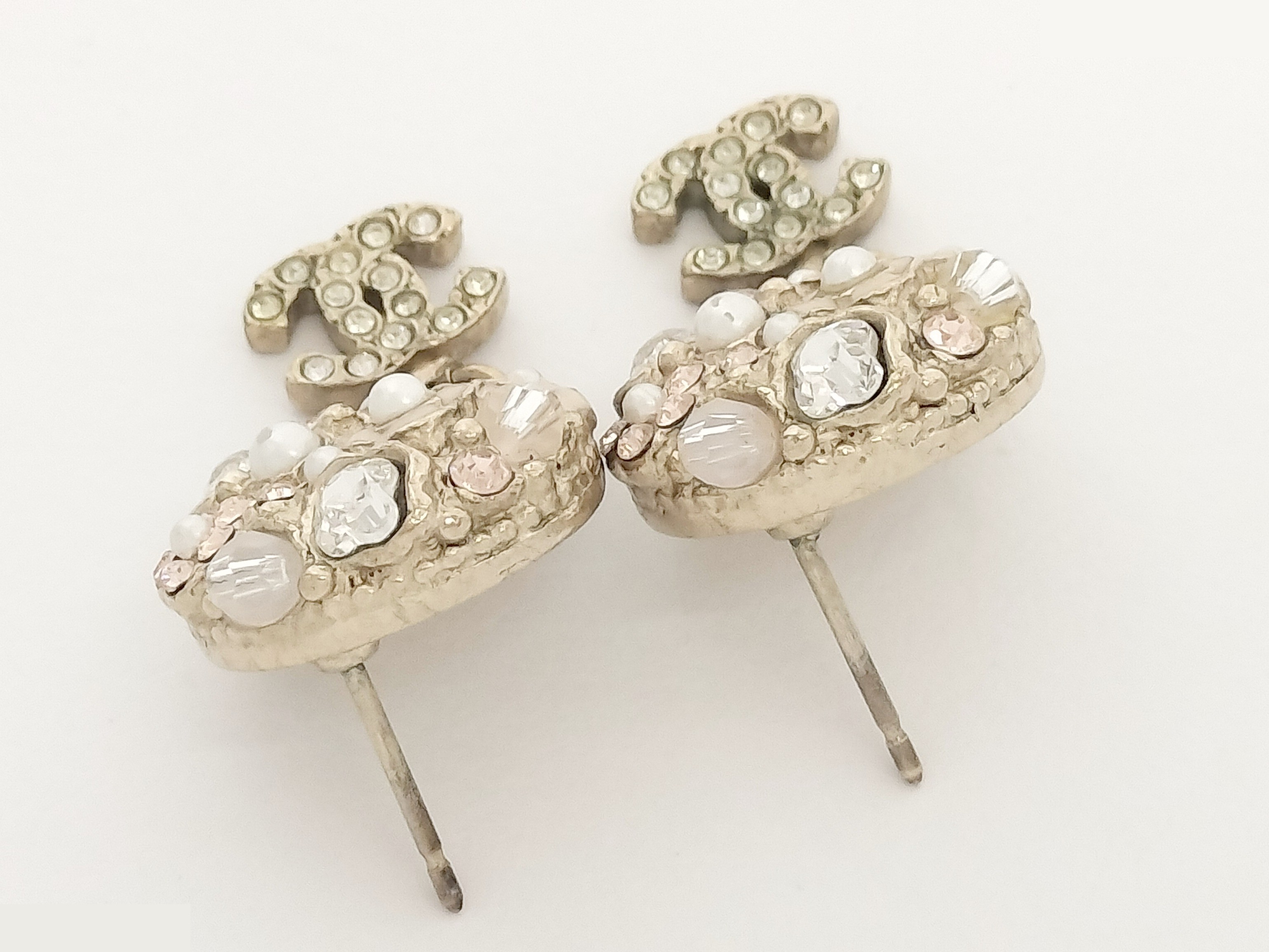 Coco F Pearl Gold Earrings — view 5