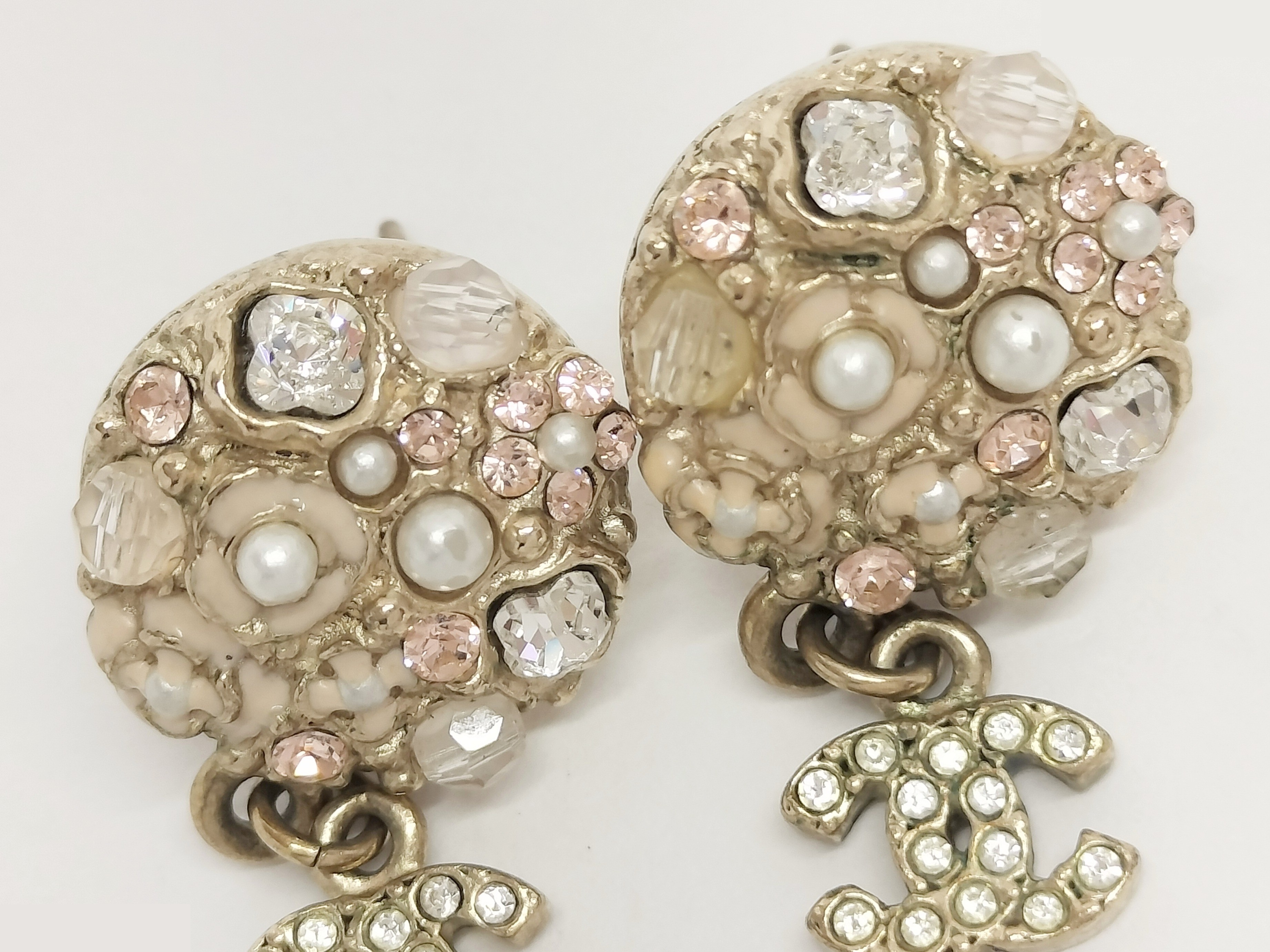 Coco F Pearl Gold Earrings — view 6
