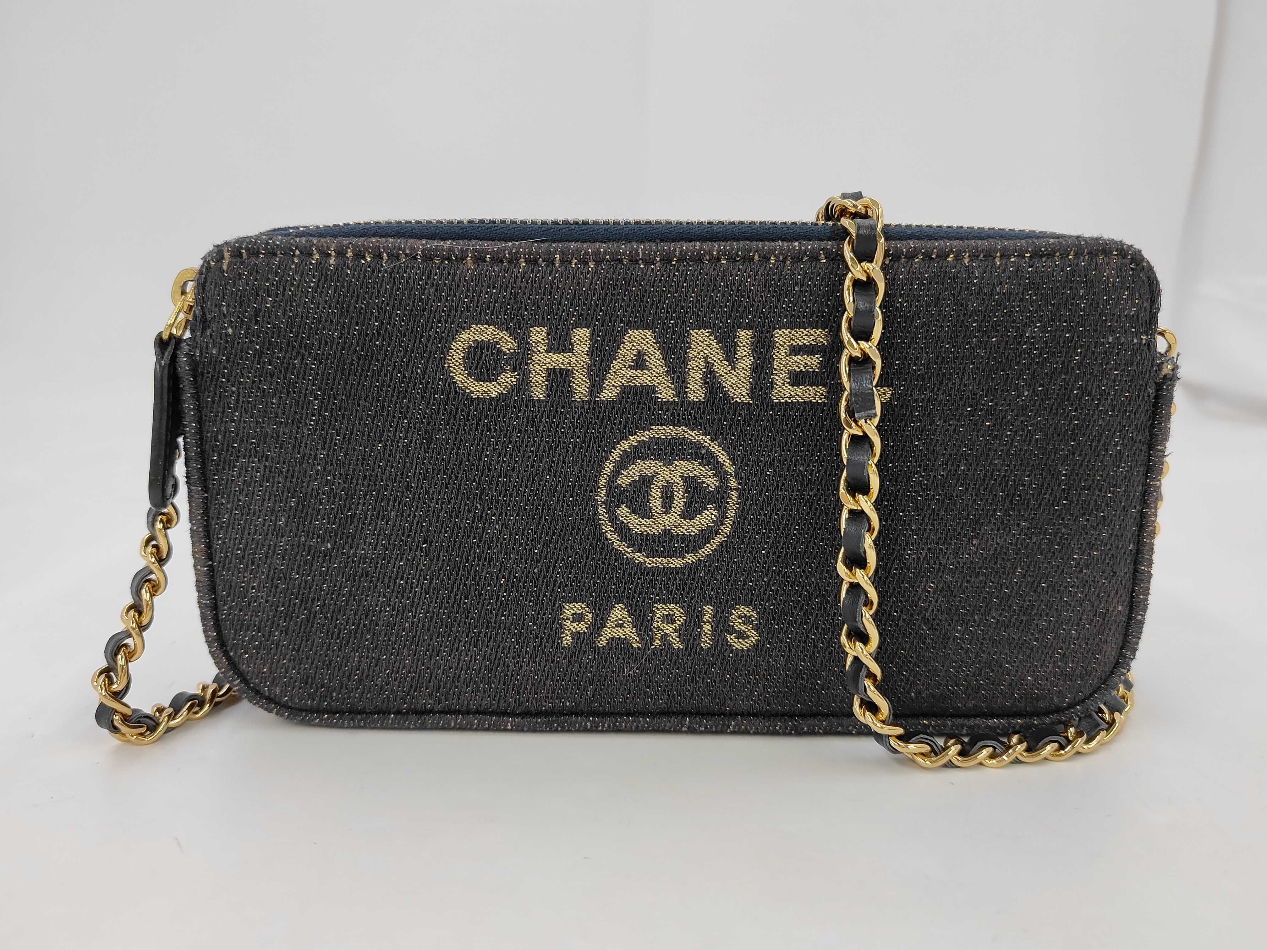 Deauville Canvas Chain Shoulder Bag