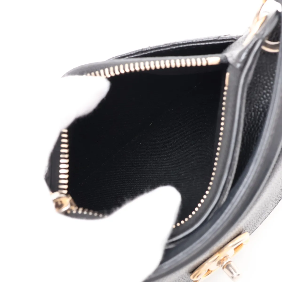 Matelassé Caviar Skin Chain Shoulder Bag, Black with Gold Hardware, 23501109, Serial Number 23 — view 10