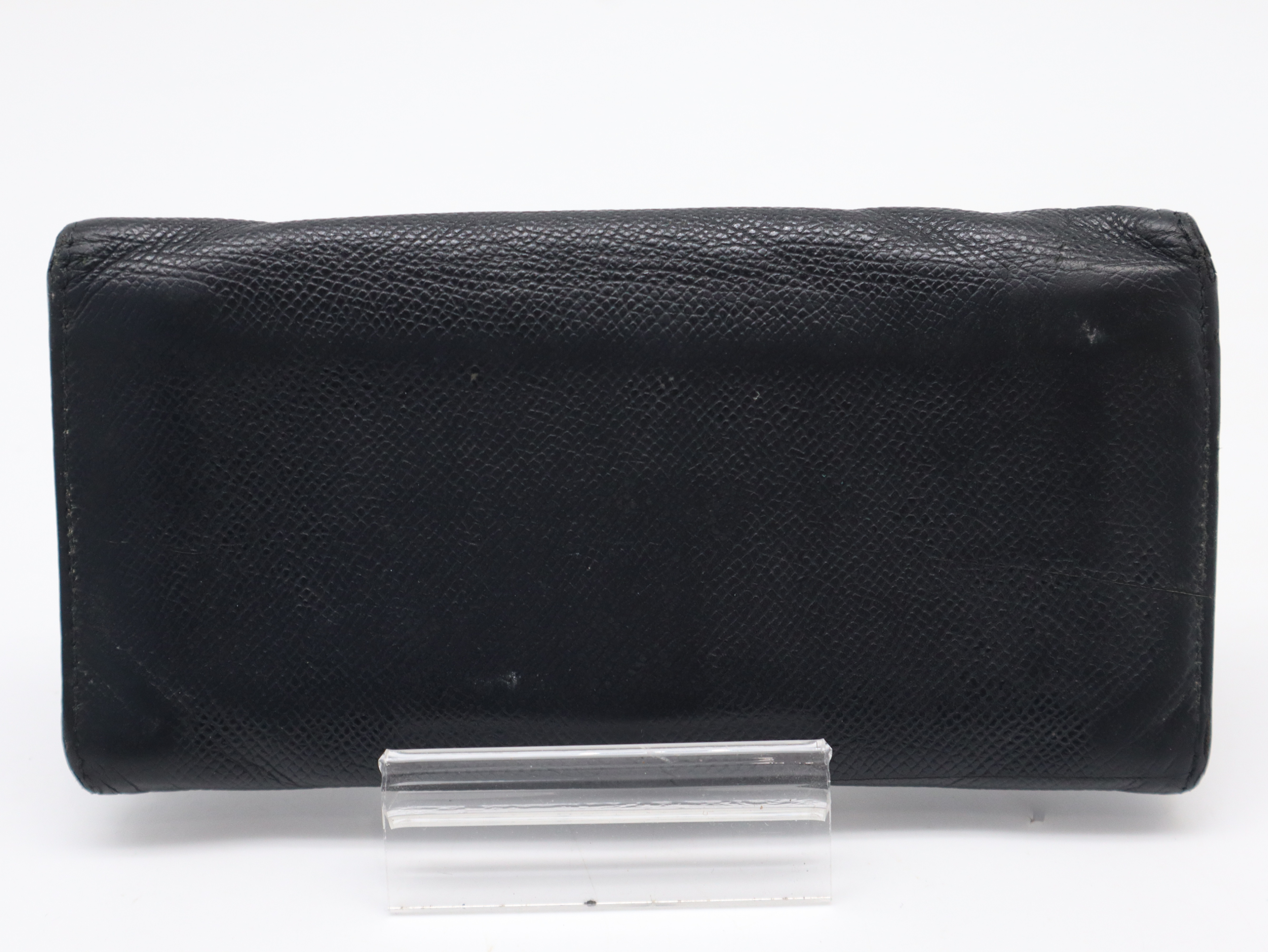 Leather Bulgari Black Long Wallet — view 2