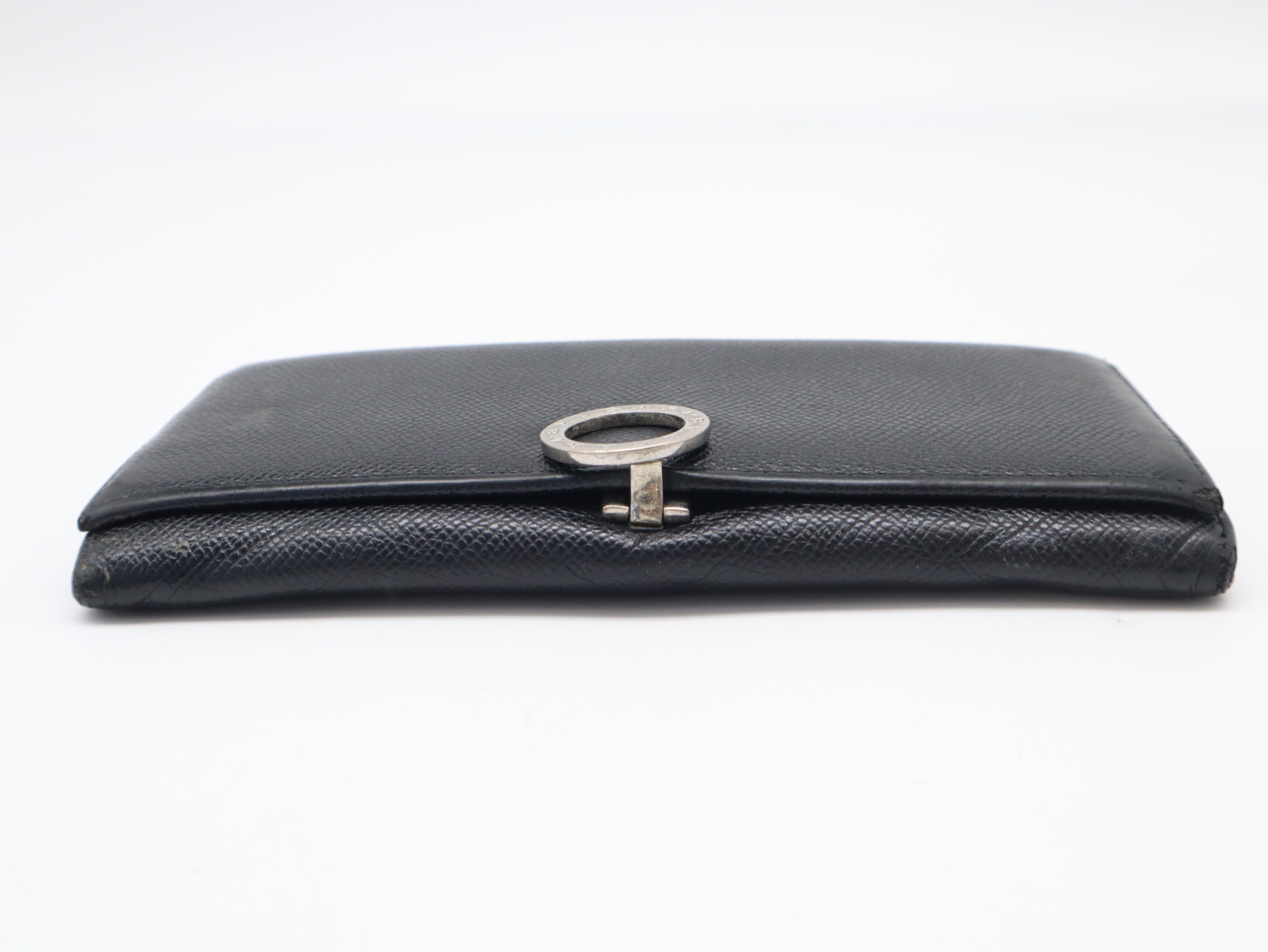 Leather Bulgari Black Long Wallet — view 3