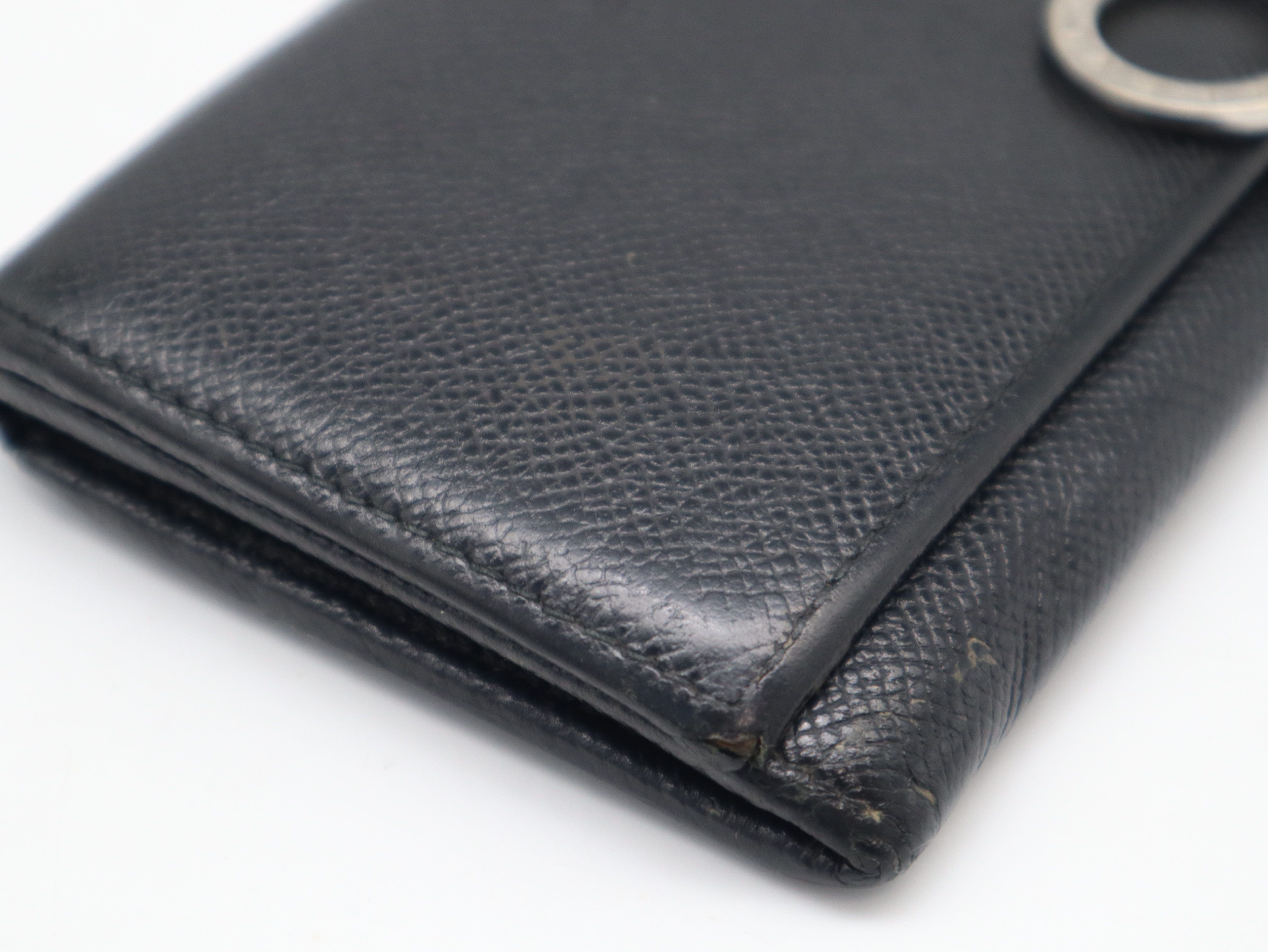 Leather Bulgari Black Long Wallet — view 7