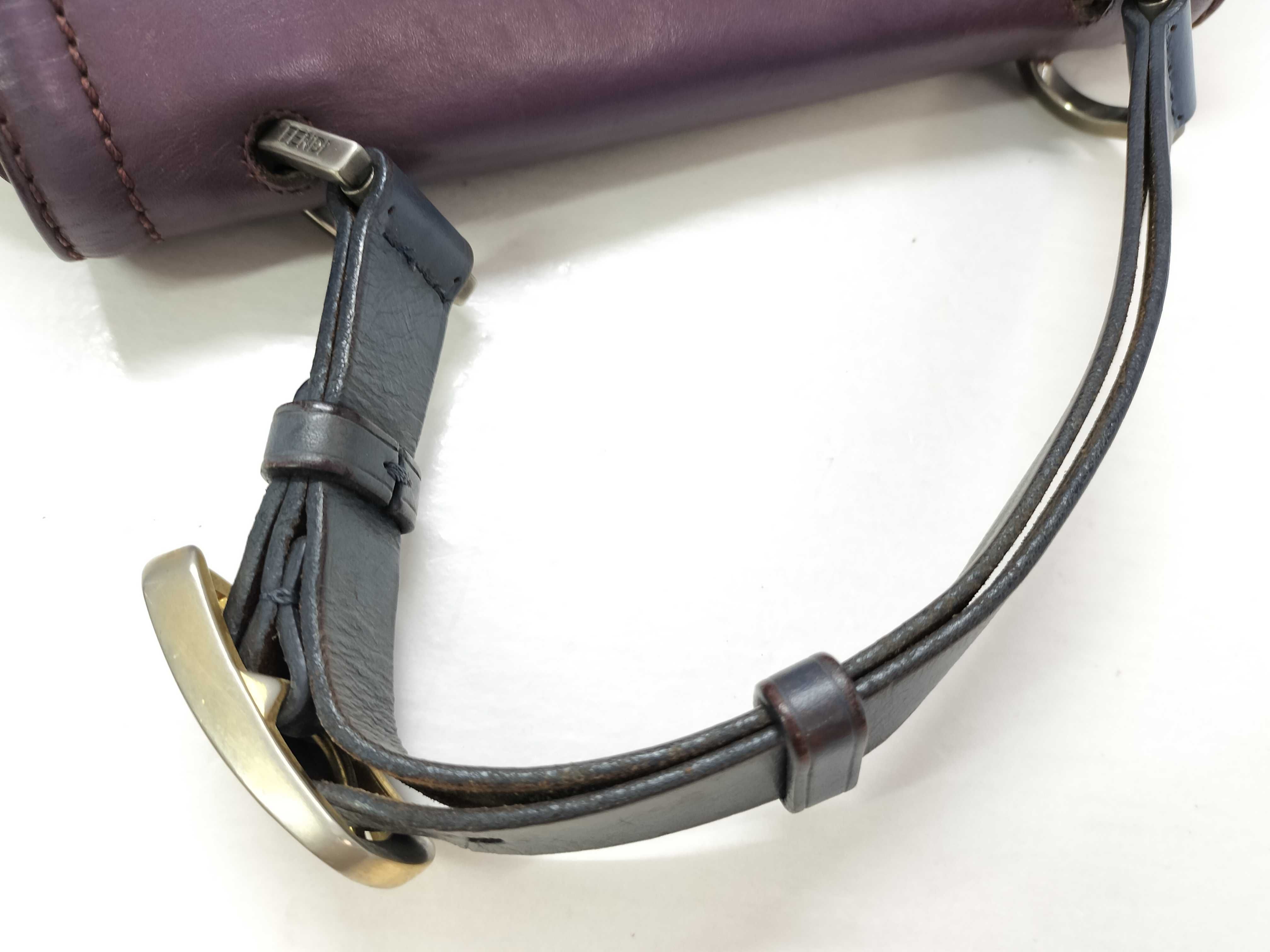 8BN234 Silvana Handbag 2-Way Leather Purple Handbag — view 3
