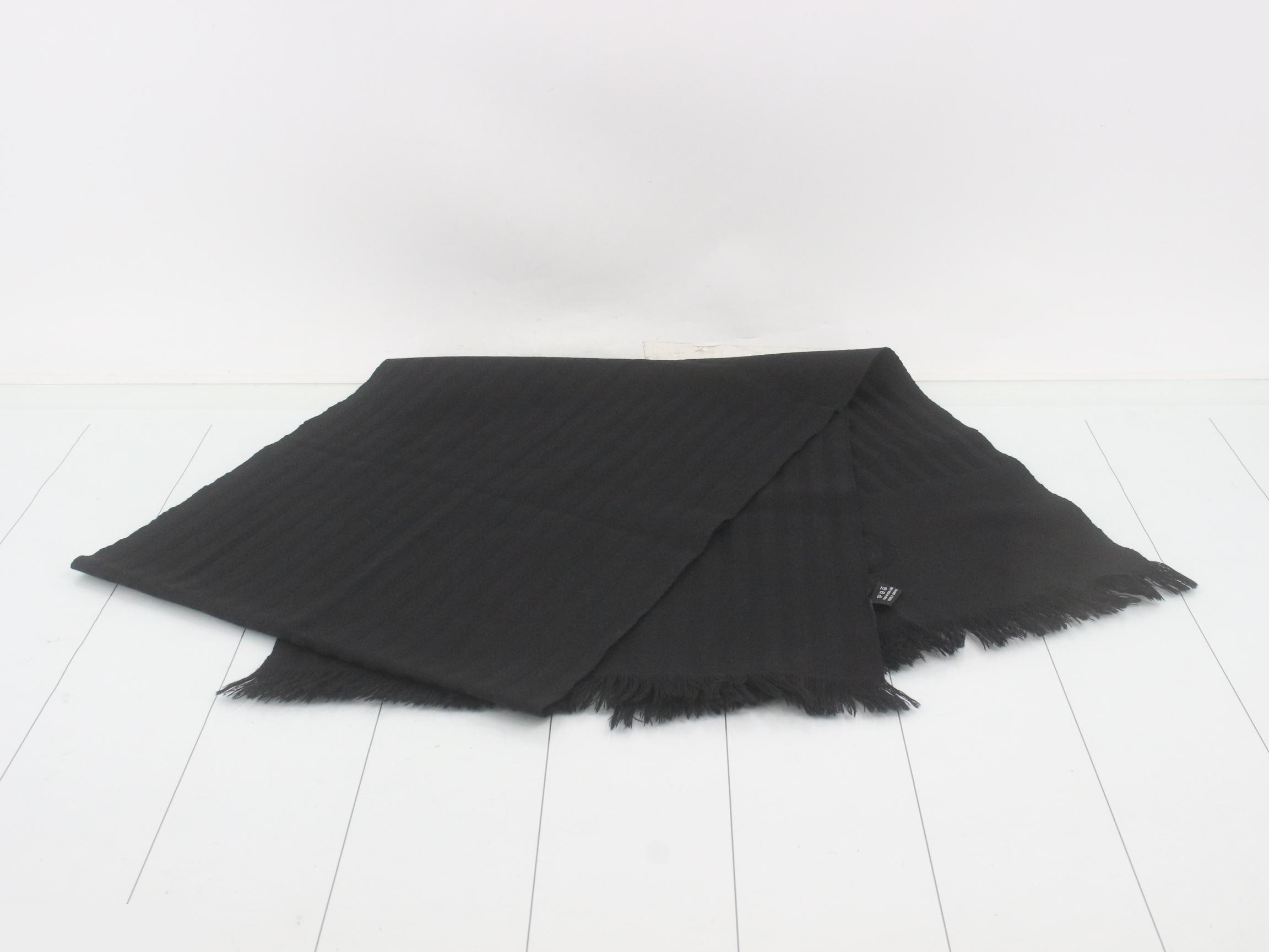 GG striped stole with tag — view 3
