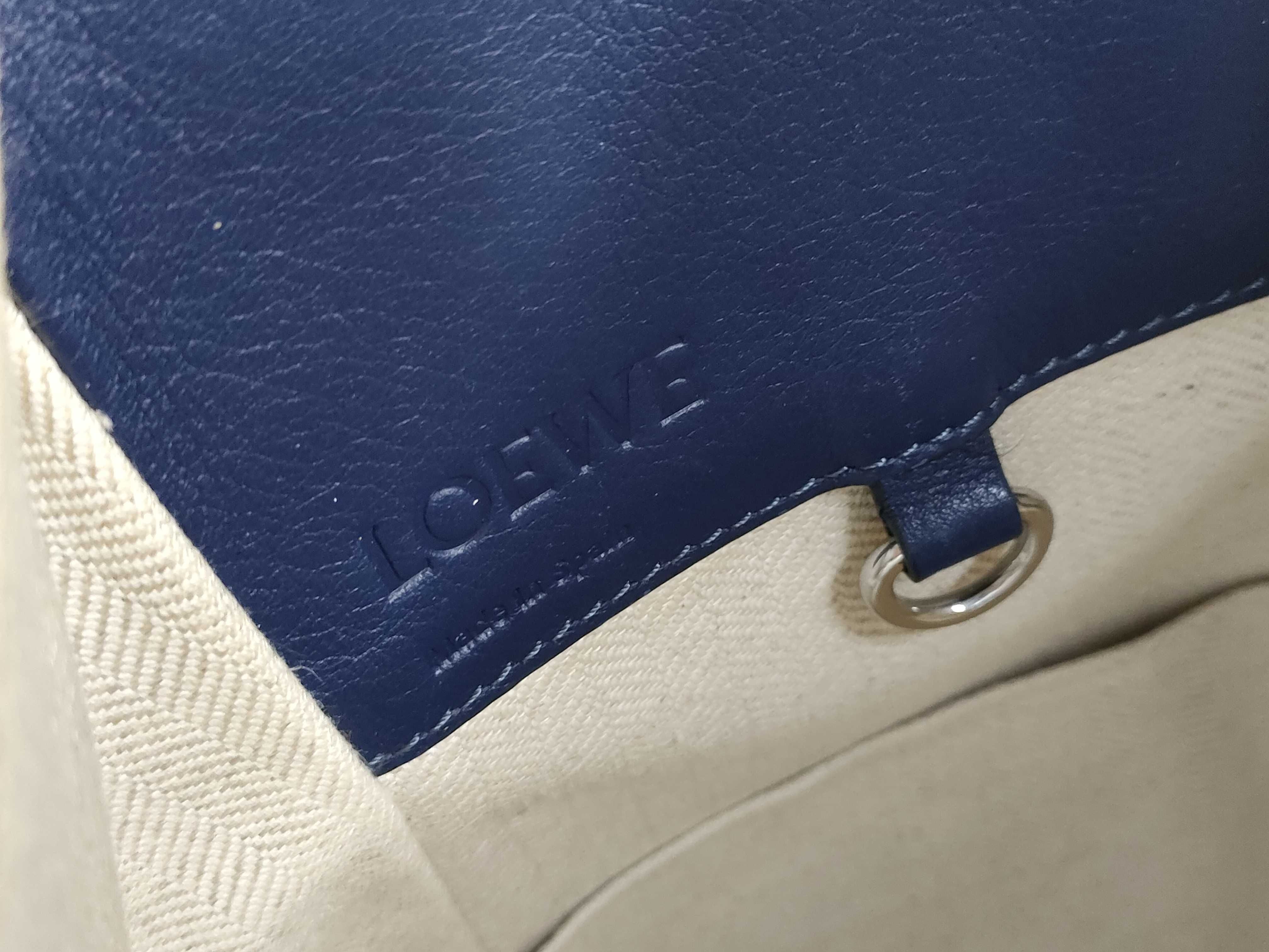PH- Hammock Shoulder Bag Blue Leather Handbag — view 11