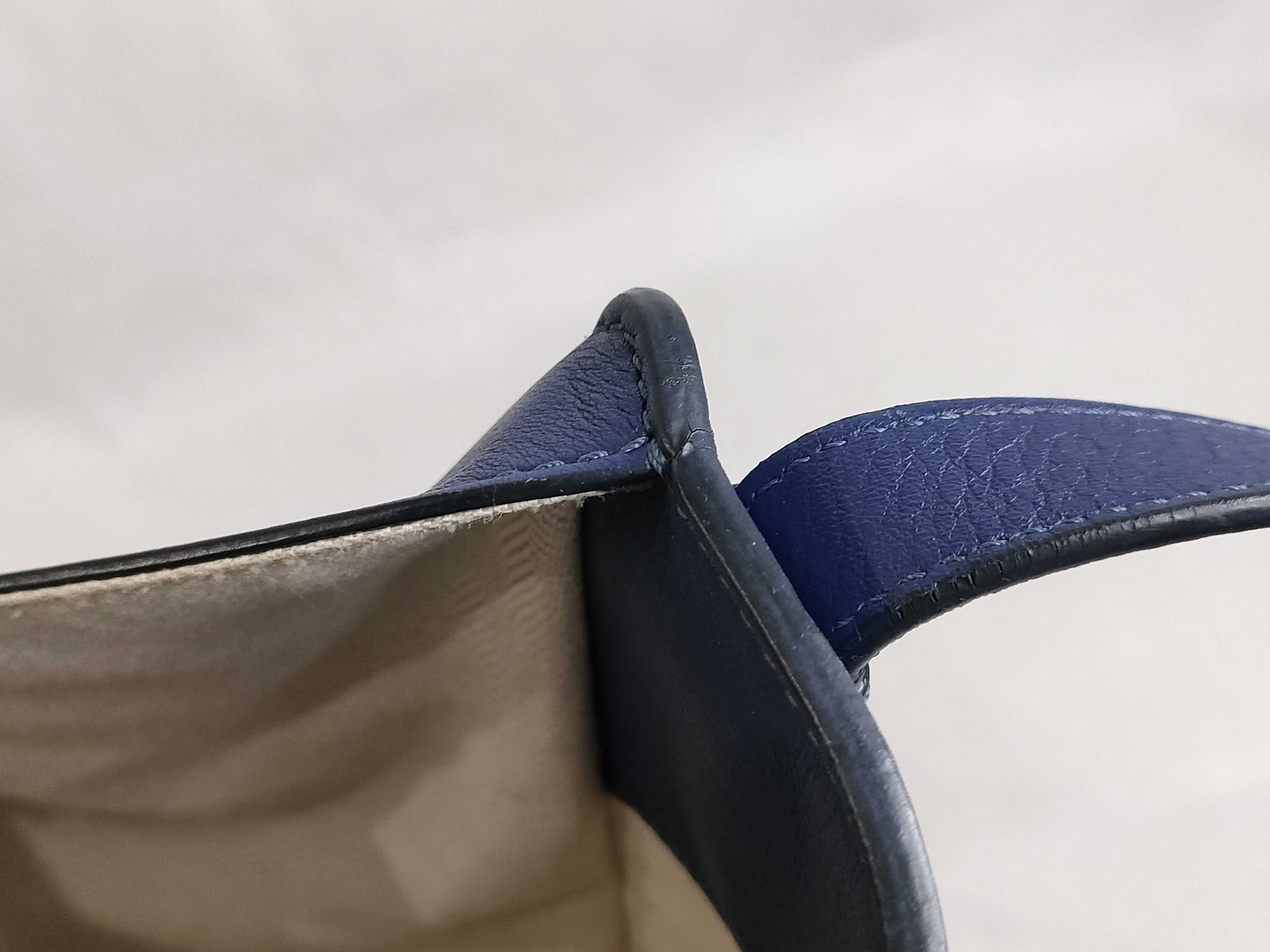 PH- Hammock Shoulder Bag Blue Leather Handbag — view 13