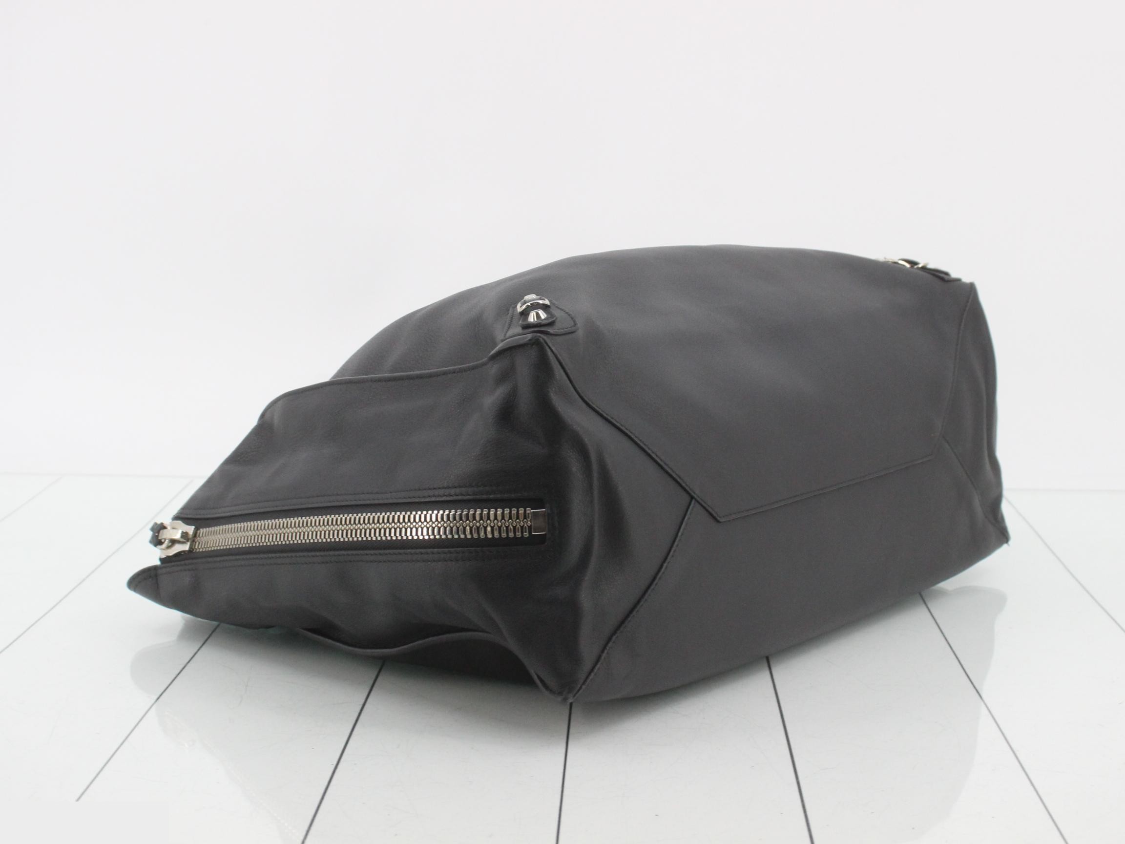 Paper tote bag, black, with mirror. — view 5