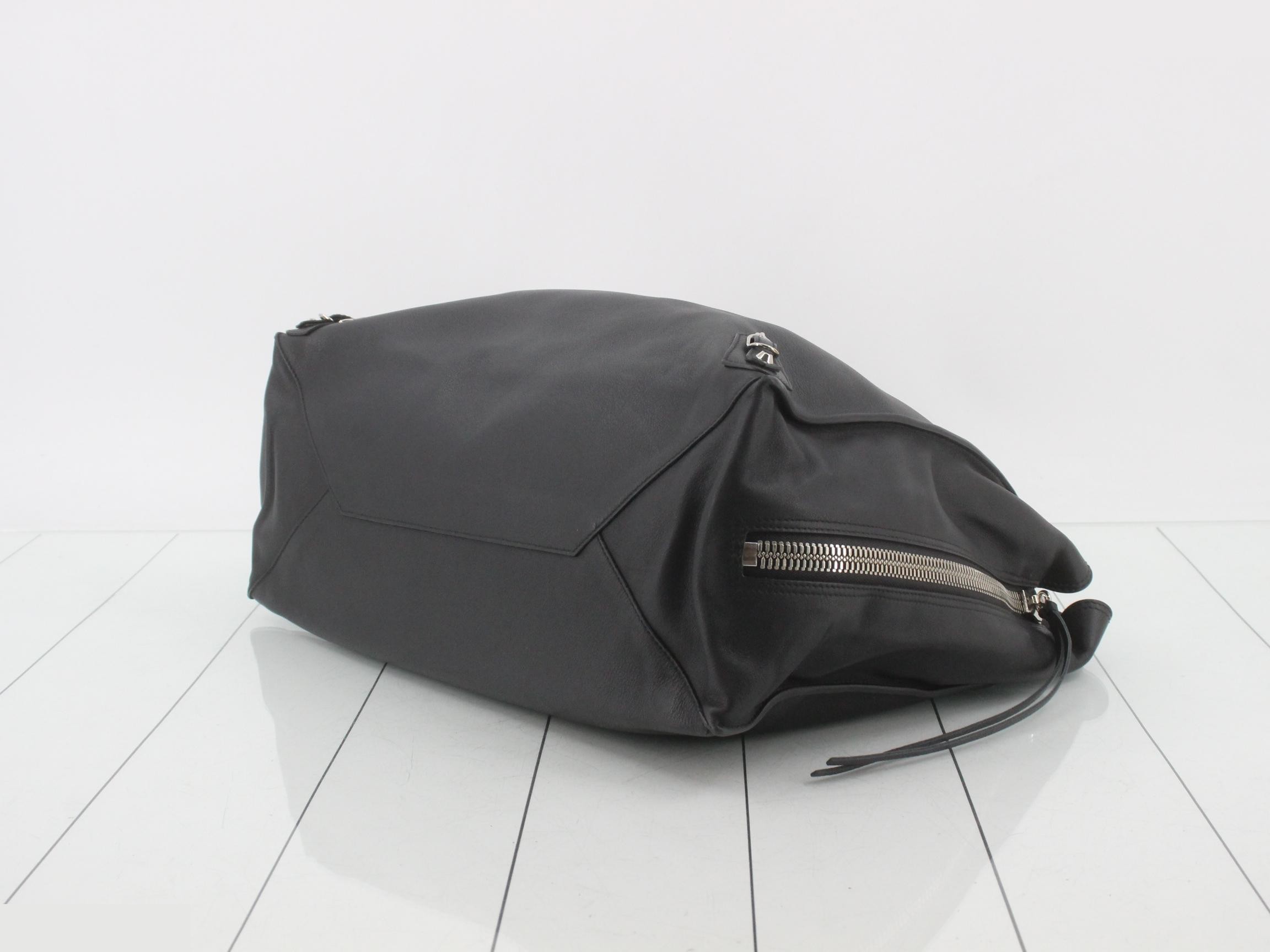 Paper tote bag, black, with mirror. — view 6