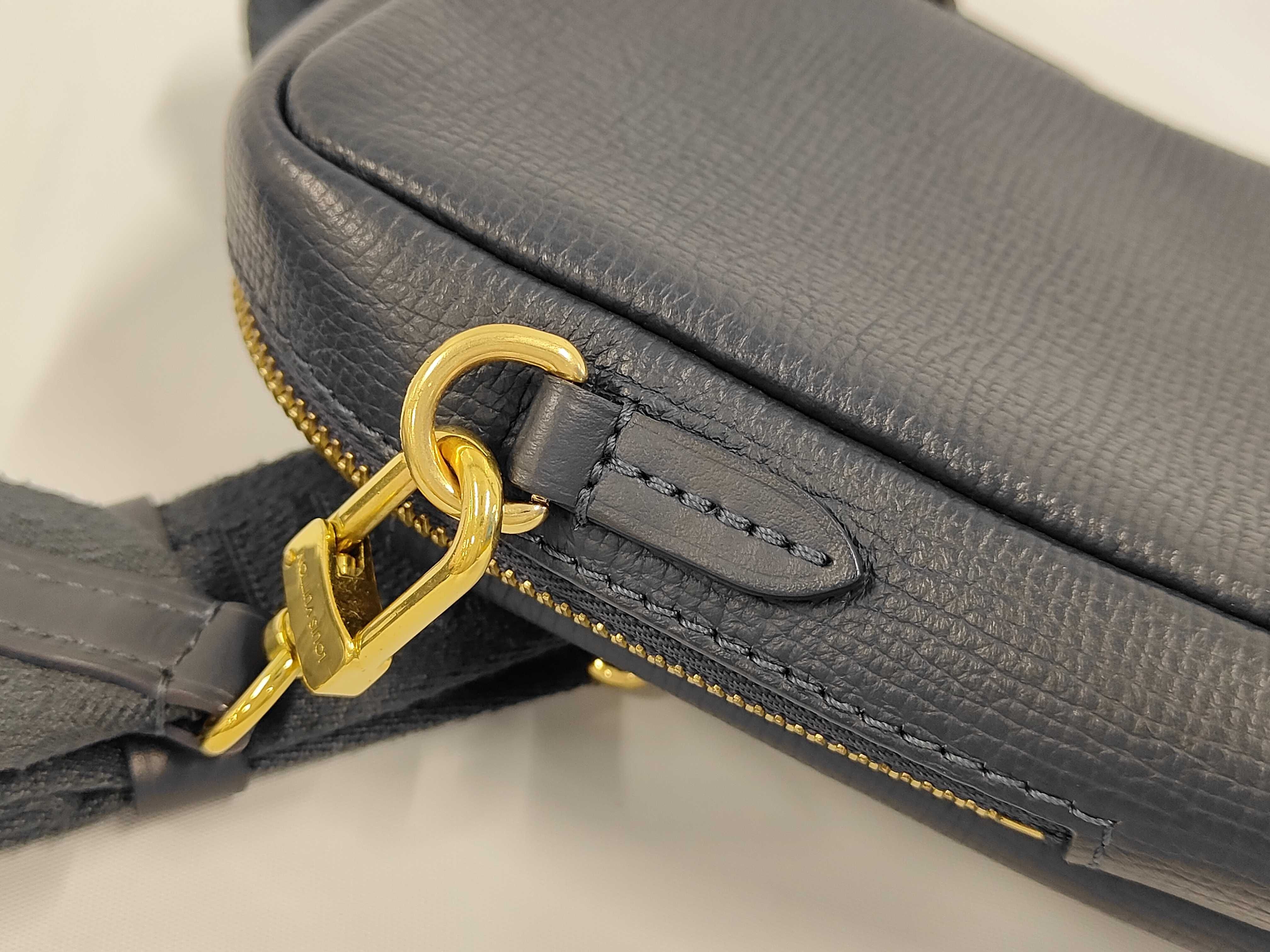 NIGO M81060 Double Phone Pouch Monogram Denim Shoulder Bag with IC Card — view 6