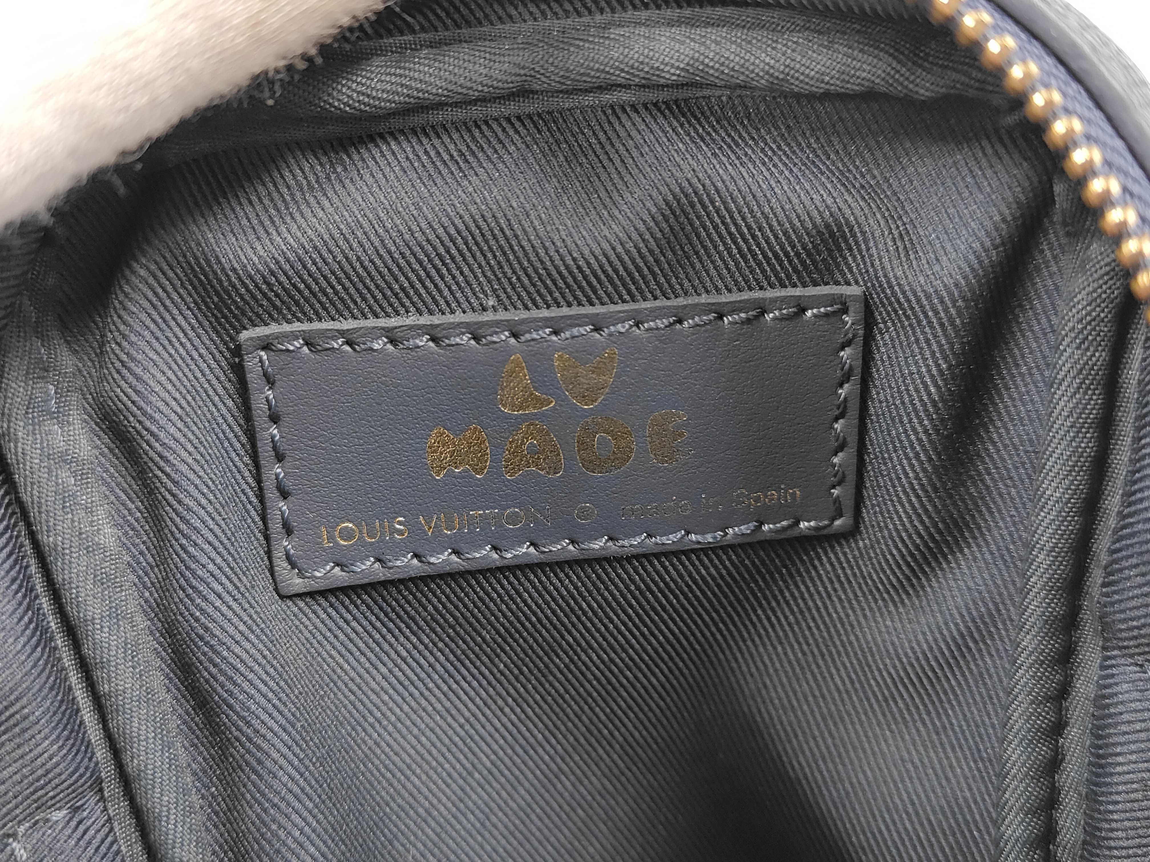 NIGO M81060 Double Phone Pouch Monogram Denim Shoulder Bag with IC Card — view 9