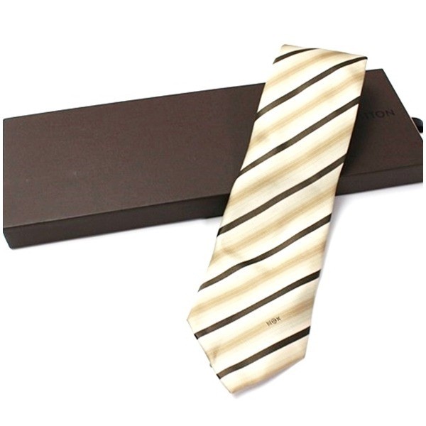 silk tie, striped, with box.