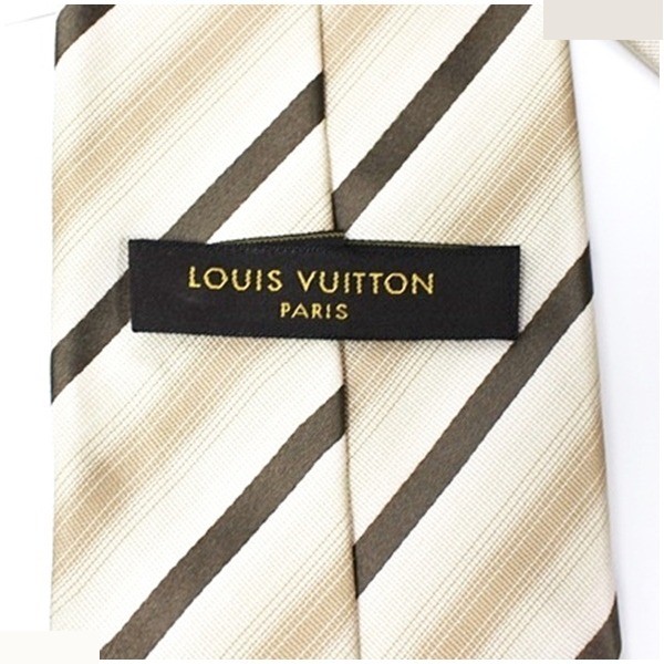 silk tie, striped, with box. — view 3