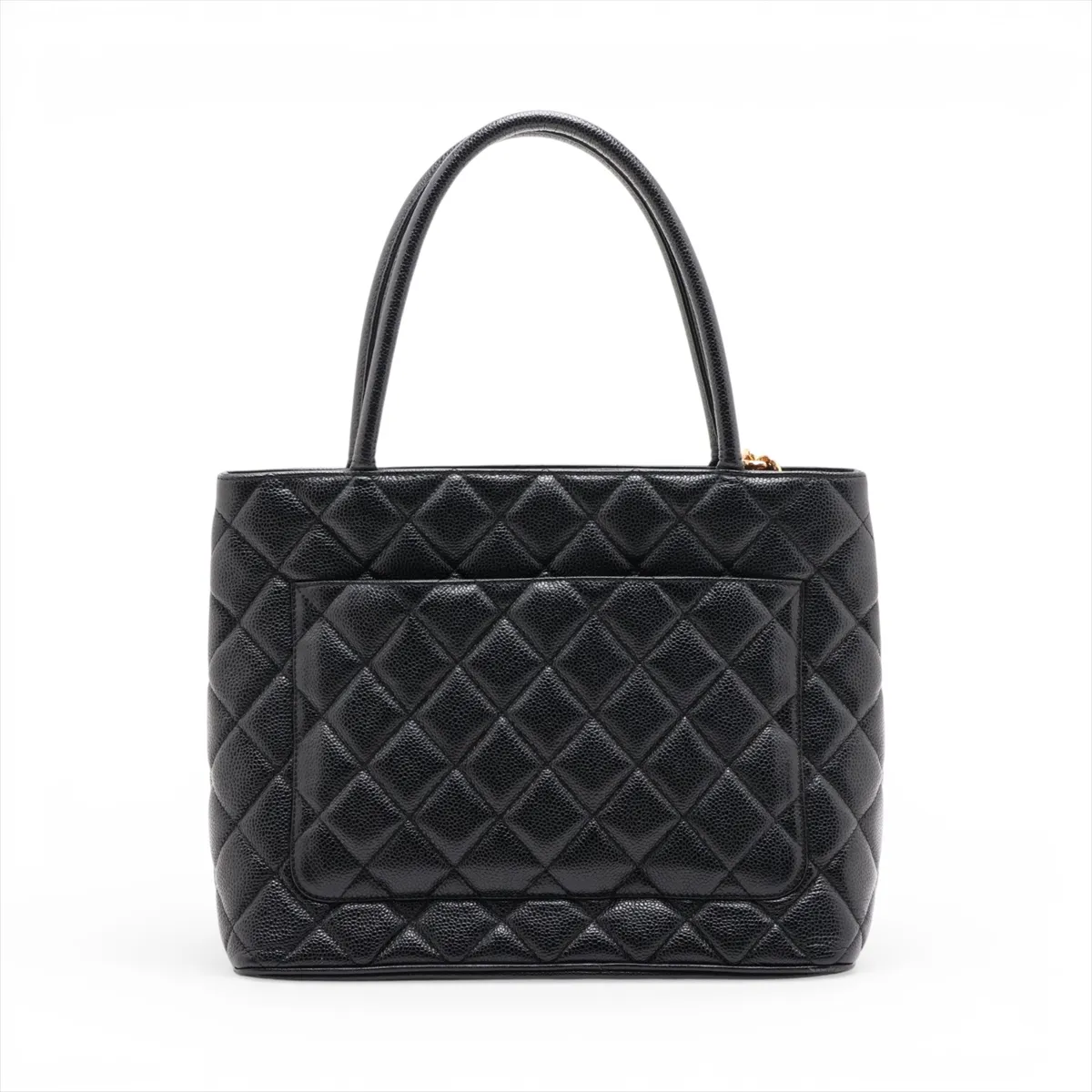 Reissue Caviar Skin Tote Bag, Black with Gold Hardware, 7704012, Series 7 — view 2