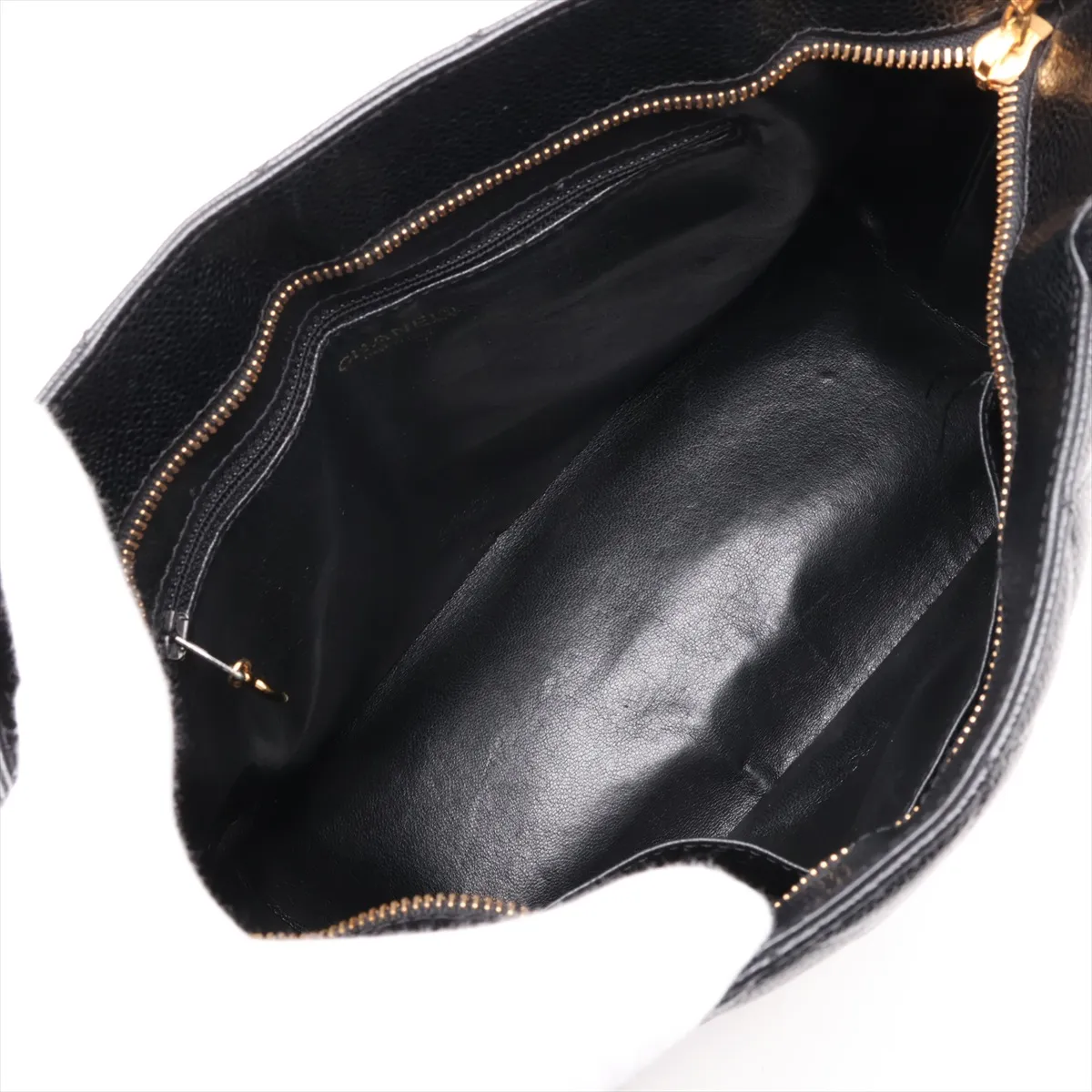 Reissue Caviar Skin Tote Bag, Black with Gold Hardware, 7704012, Series 7 — view 7