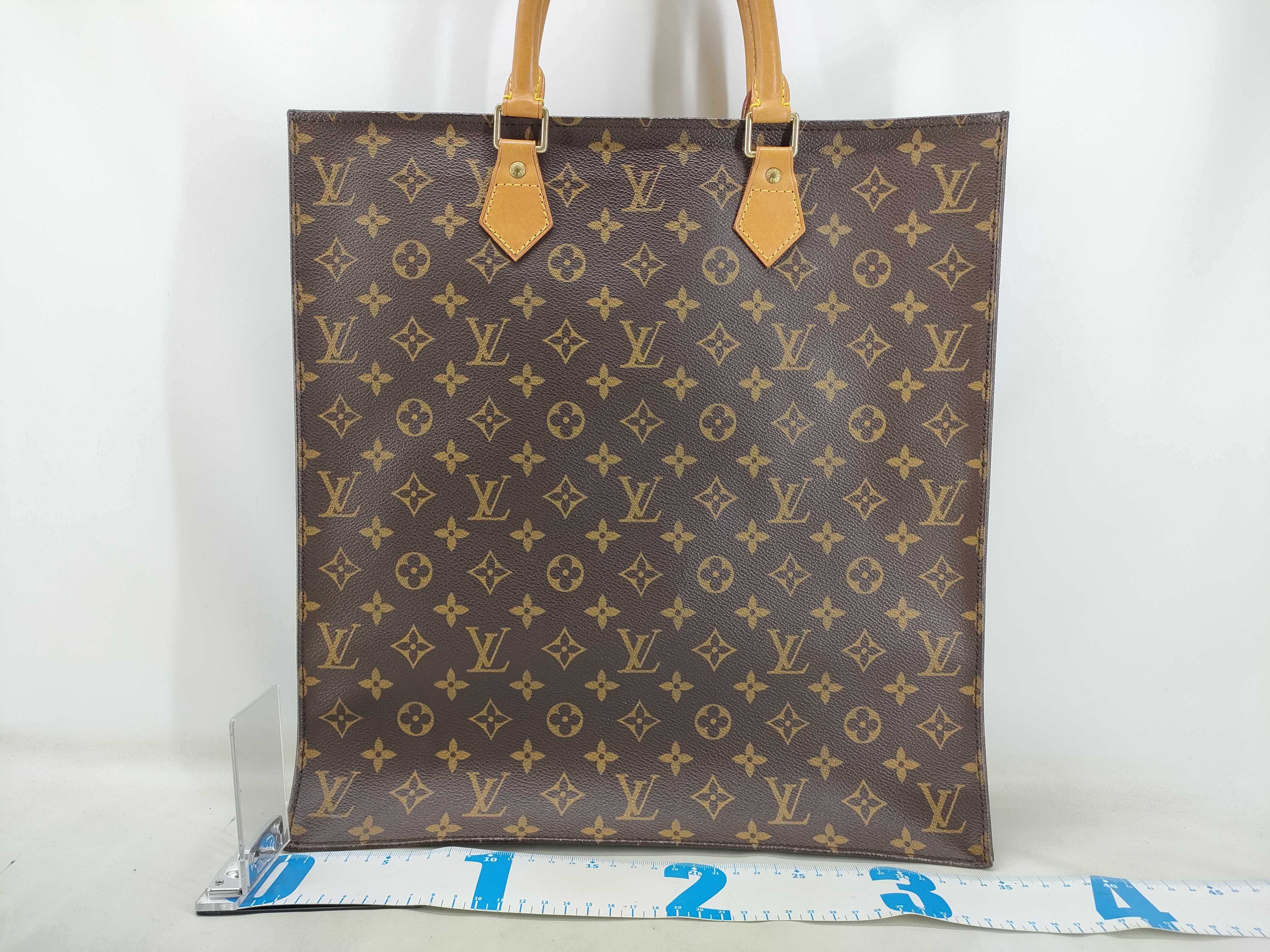 Monogram Sac Plat Tote Bag M51140 Brown MI0063 — view 2