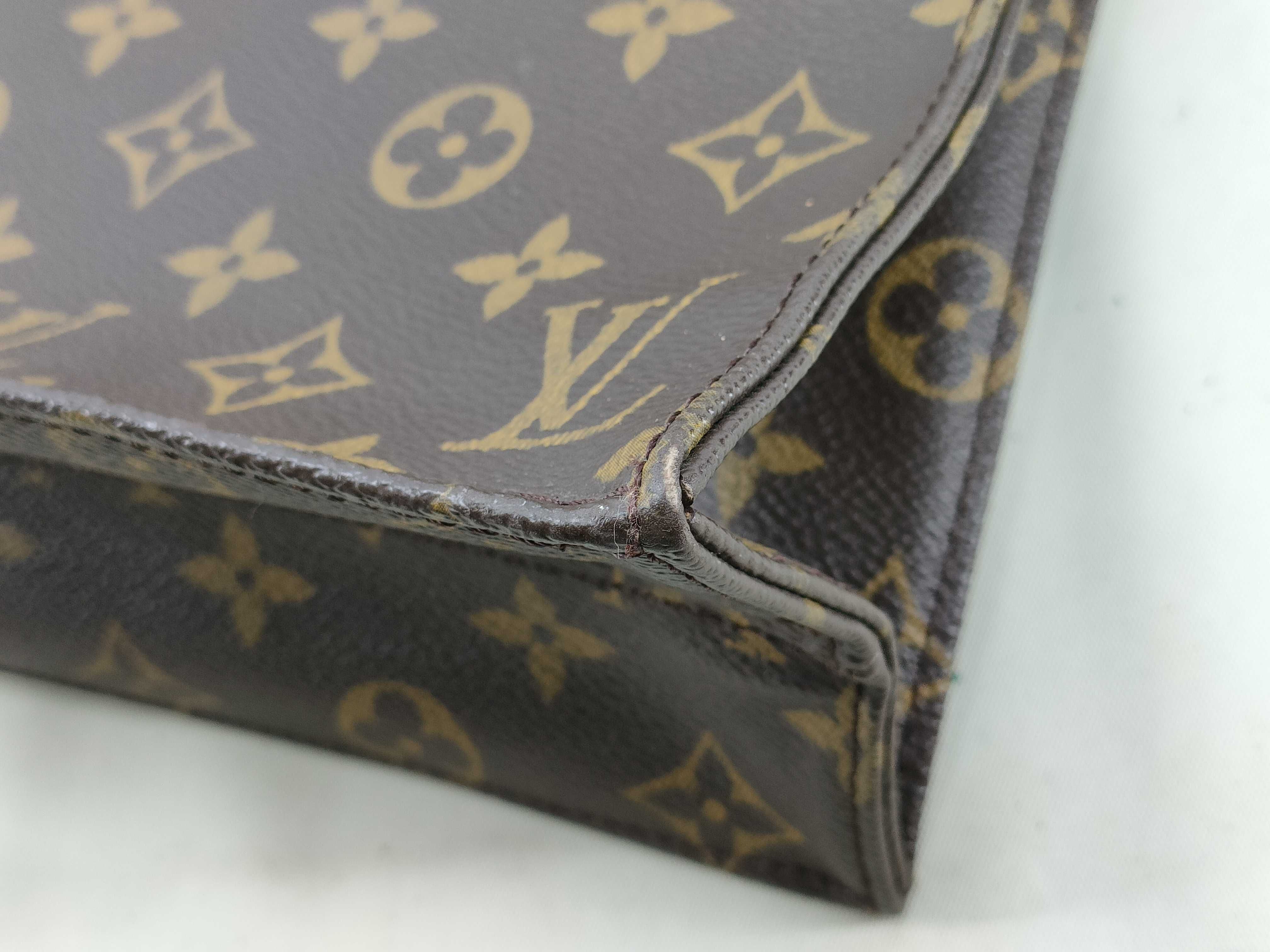 Monogram Sac Plat Tote Bag M51140 Brown MI0063 — view 4