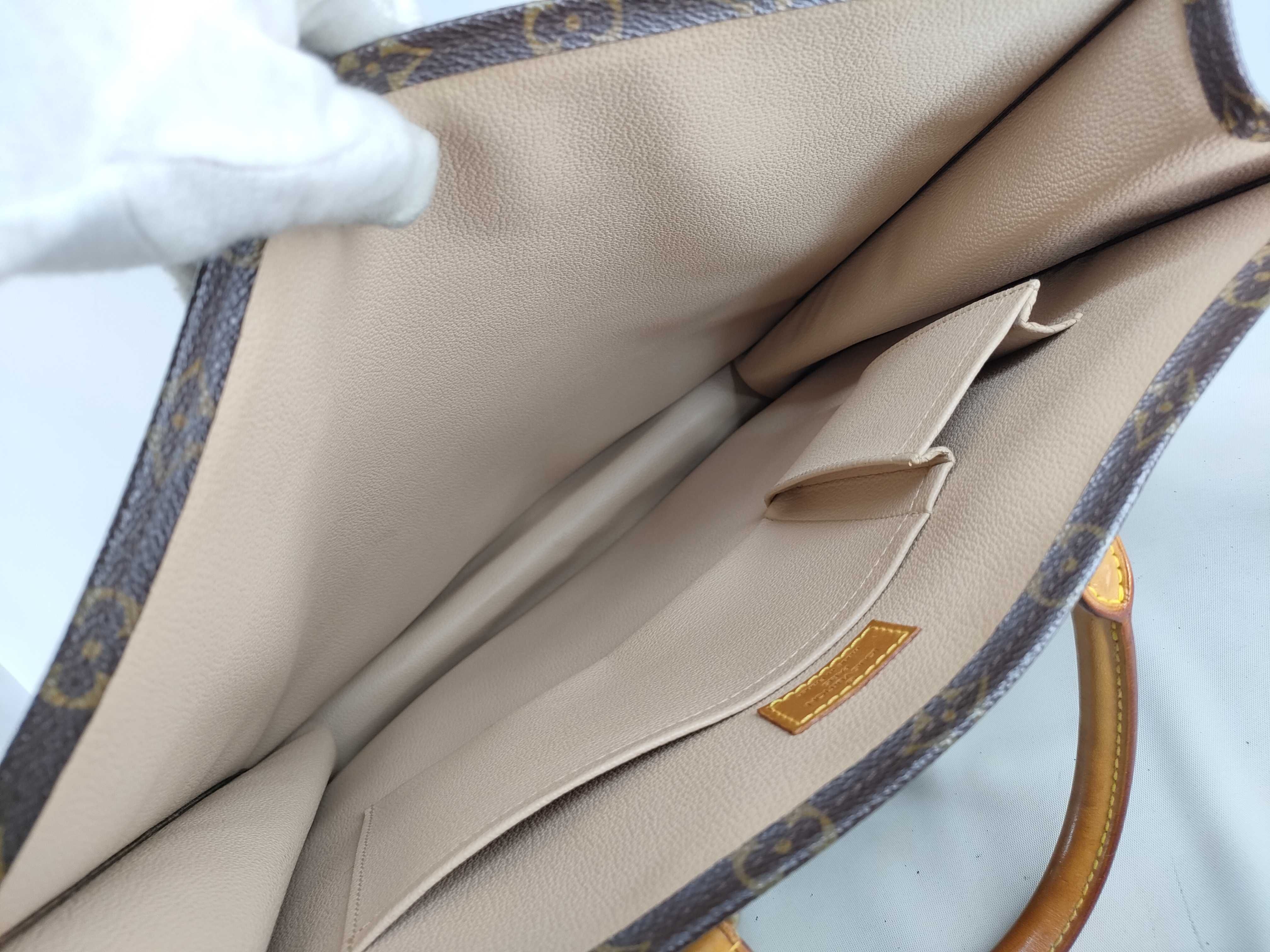 Monogram Sac Plat Tote Bag M51140 Brown MI0063 — view 8