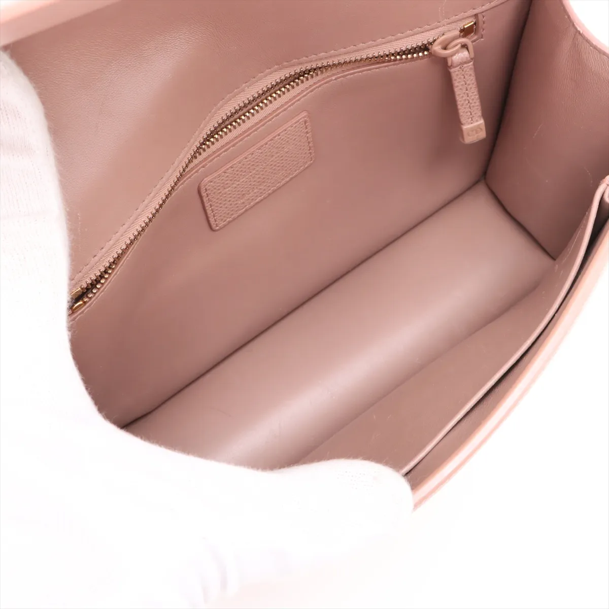 Montaigne 30 Leather Shoulder Bag, Pink — view 6