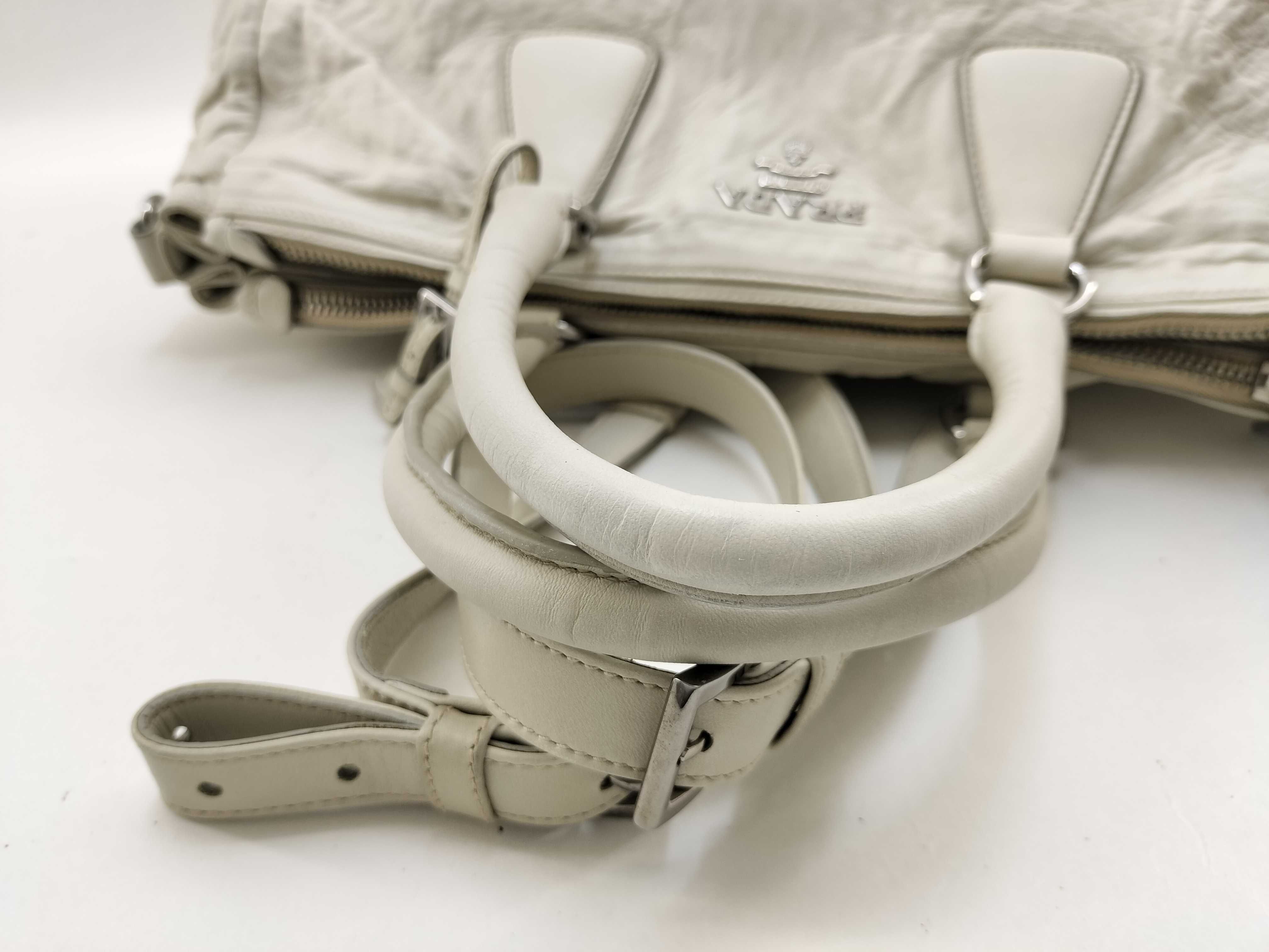 Nappa Leather Tote Bag White — view 11